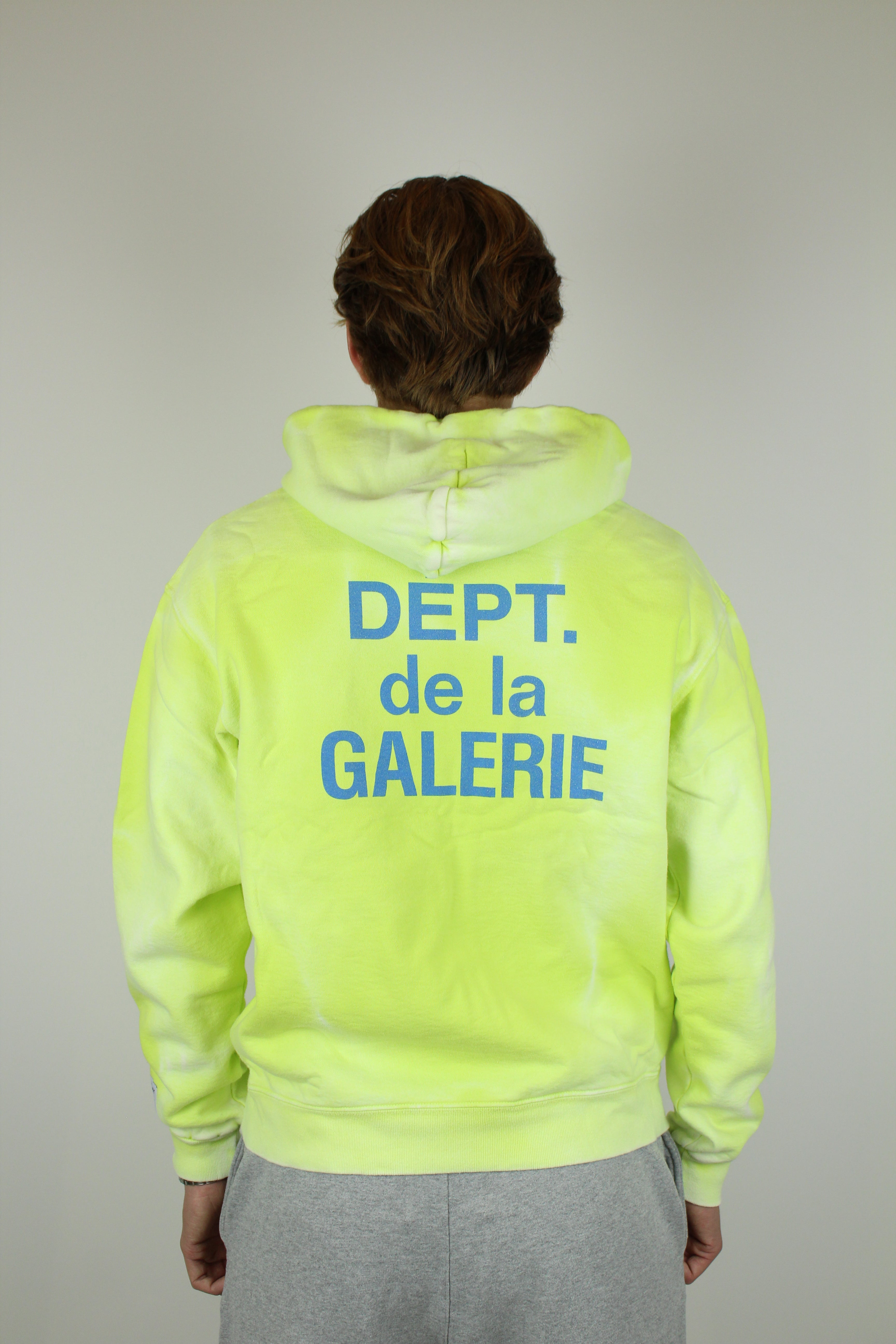 Gallery Dept. Zip Up Hoodie 'Lime'-8743712915786-The Attic