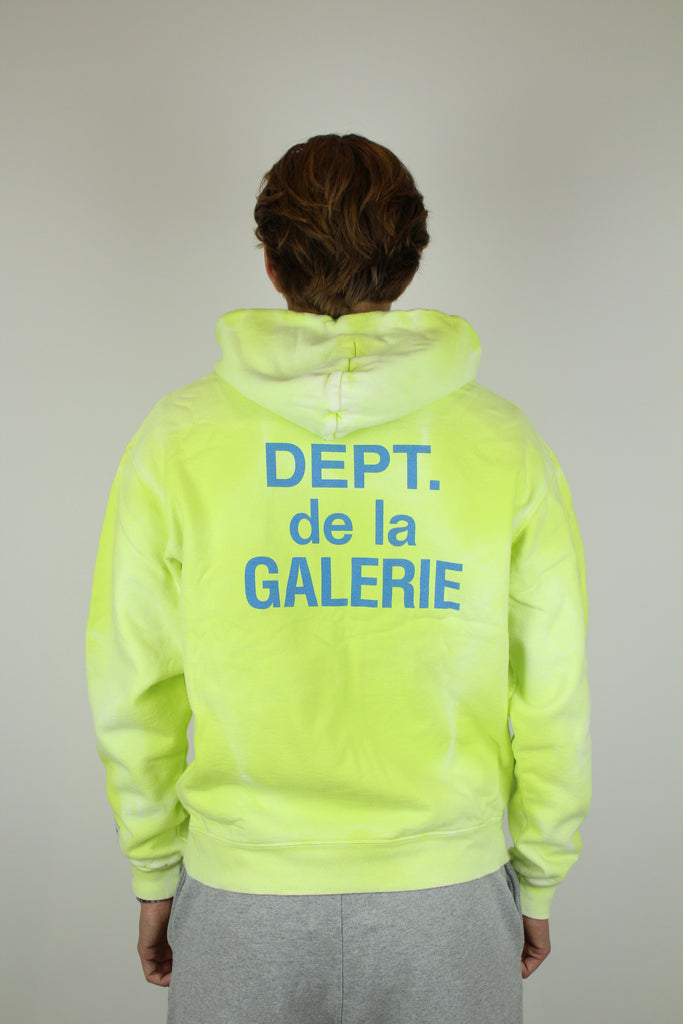 Gallery Dept. Zip Up Hoodie 'Lime'-8743712915786-The Attic