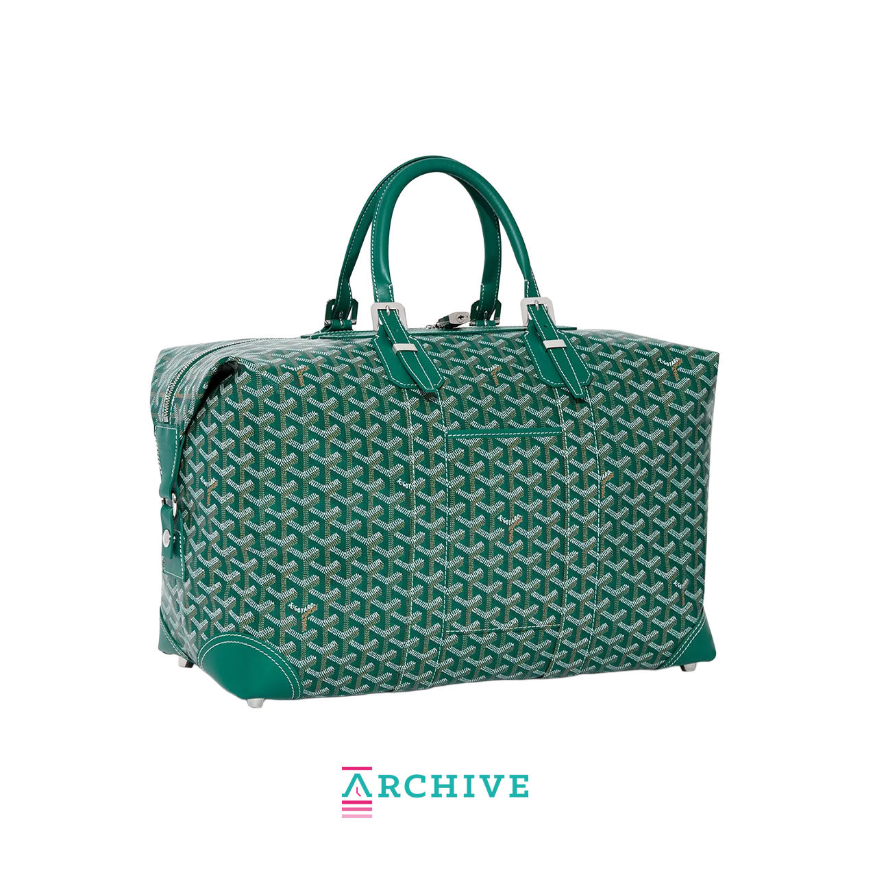 Goyard Bowling Bag 45 luxury travel bag featuring signature Goyardine canvas and premium leather trim available at The Attic Streetwear