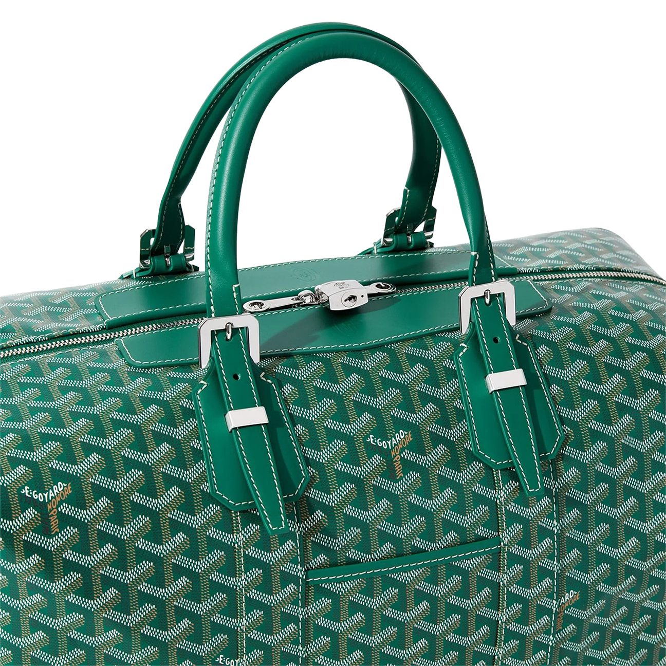 Goyard Bowling Bag 45 luxury travel bag featuring signature Goyardine canvas and premium leather trim available at The Attic Streetwear