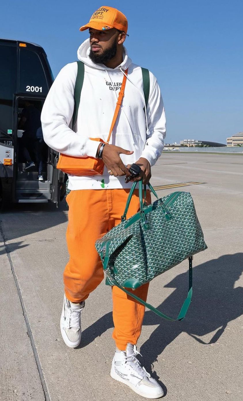 Goyard Bowling Bag 45 luxury travel bag featuring signature Goyardine canvas and premium leather trim available at The Attic Streetwear