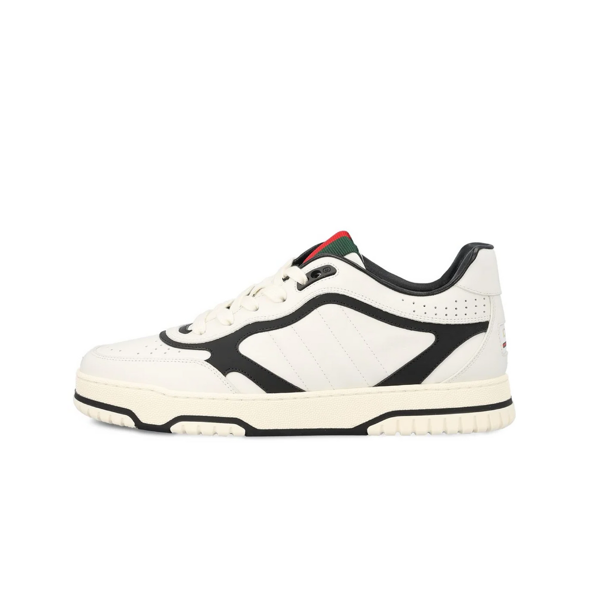 Gucci Leather Re-Web Trainer 'White'-9993645982026-The Attic