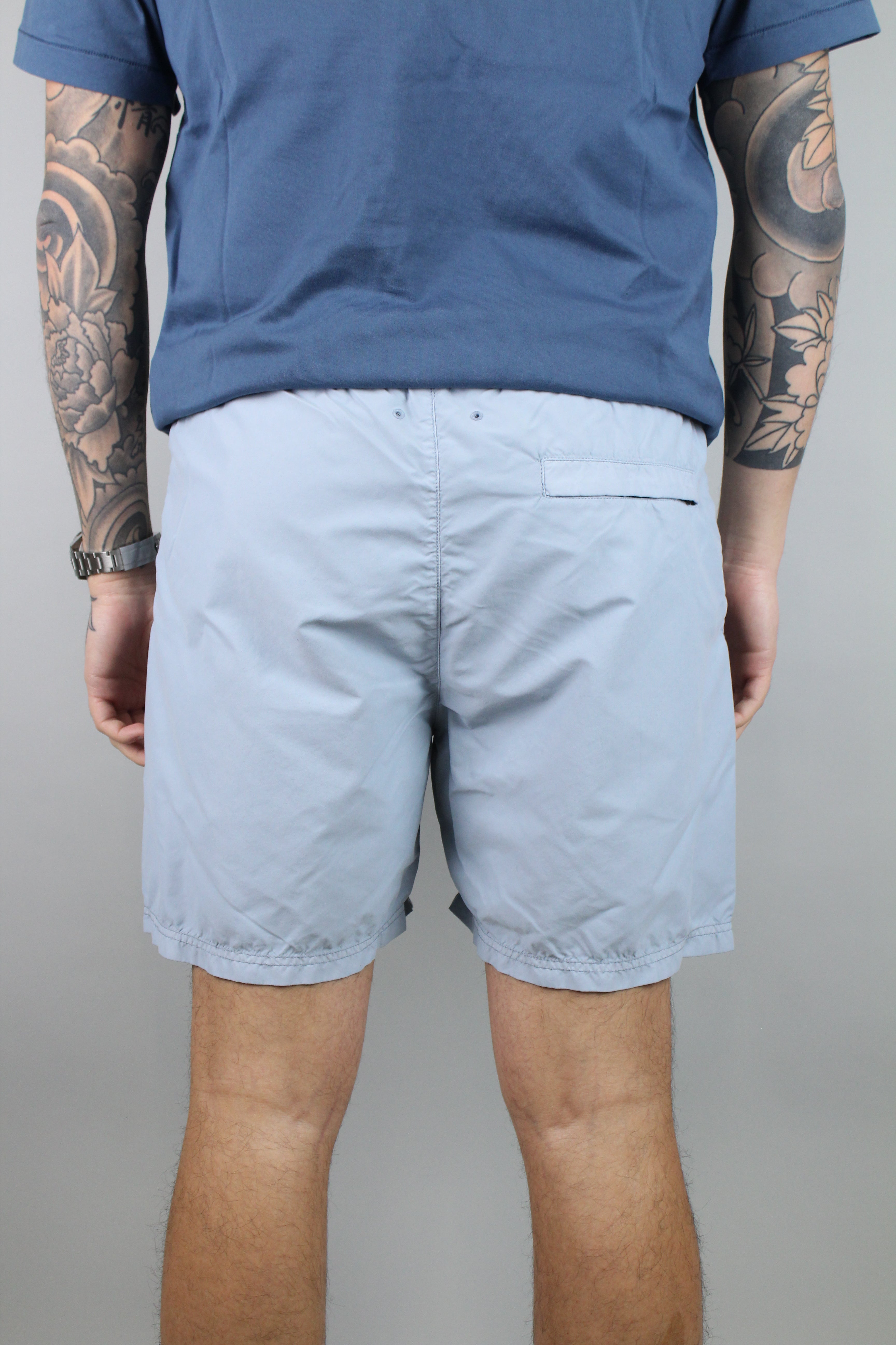 Stone Island Compass Logo Swim Shorts 'Sky Blue'-8747822448970-The Attic