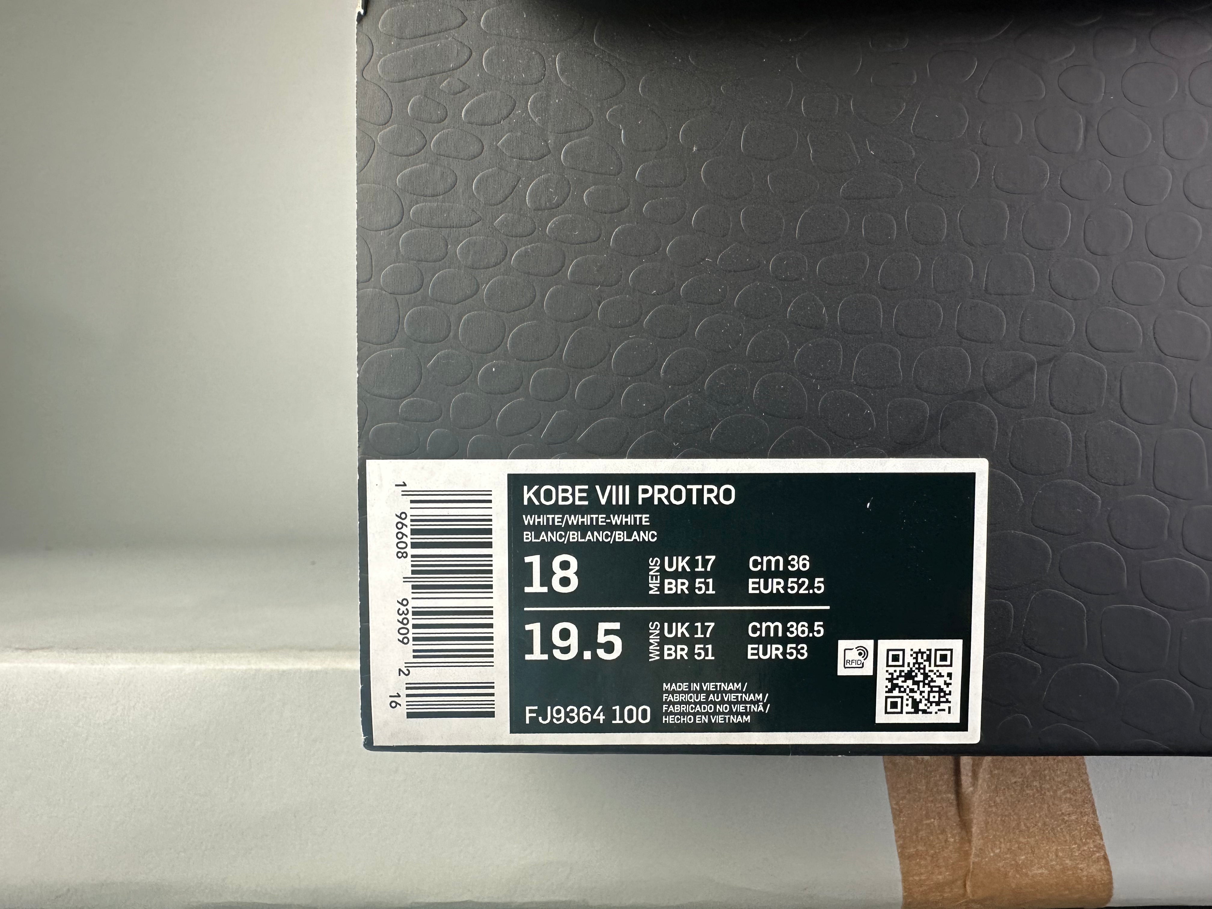 Nike Kobe 8 Protro 'Halo' - Size 52.5 (ARCHIVE)