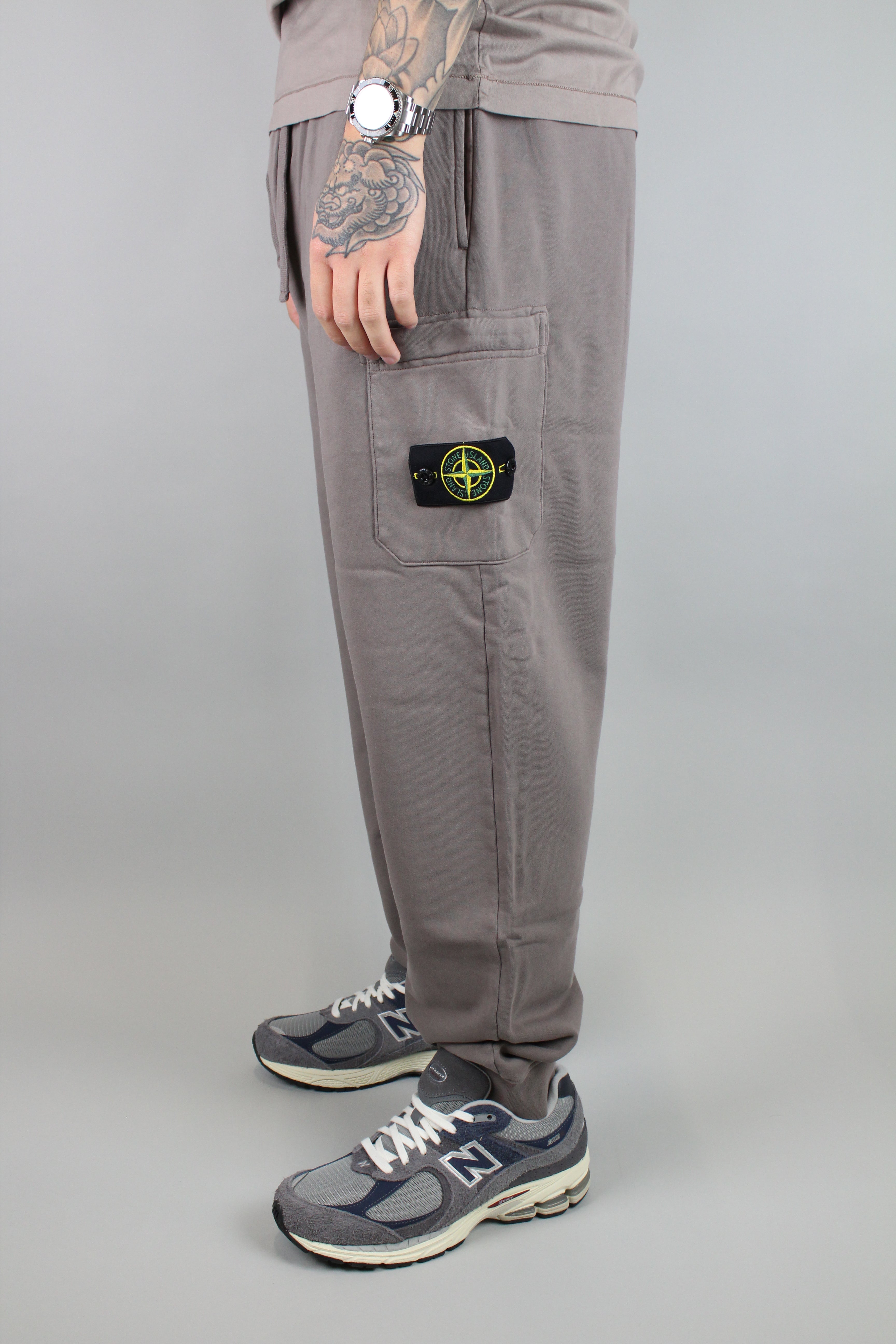 Stone Island Felpa Sweatpants 'Dove Grey'-8748032131402-The Attic