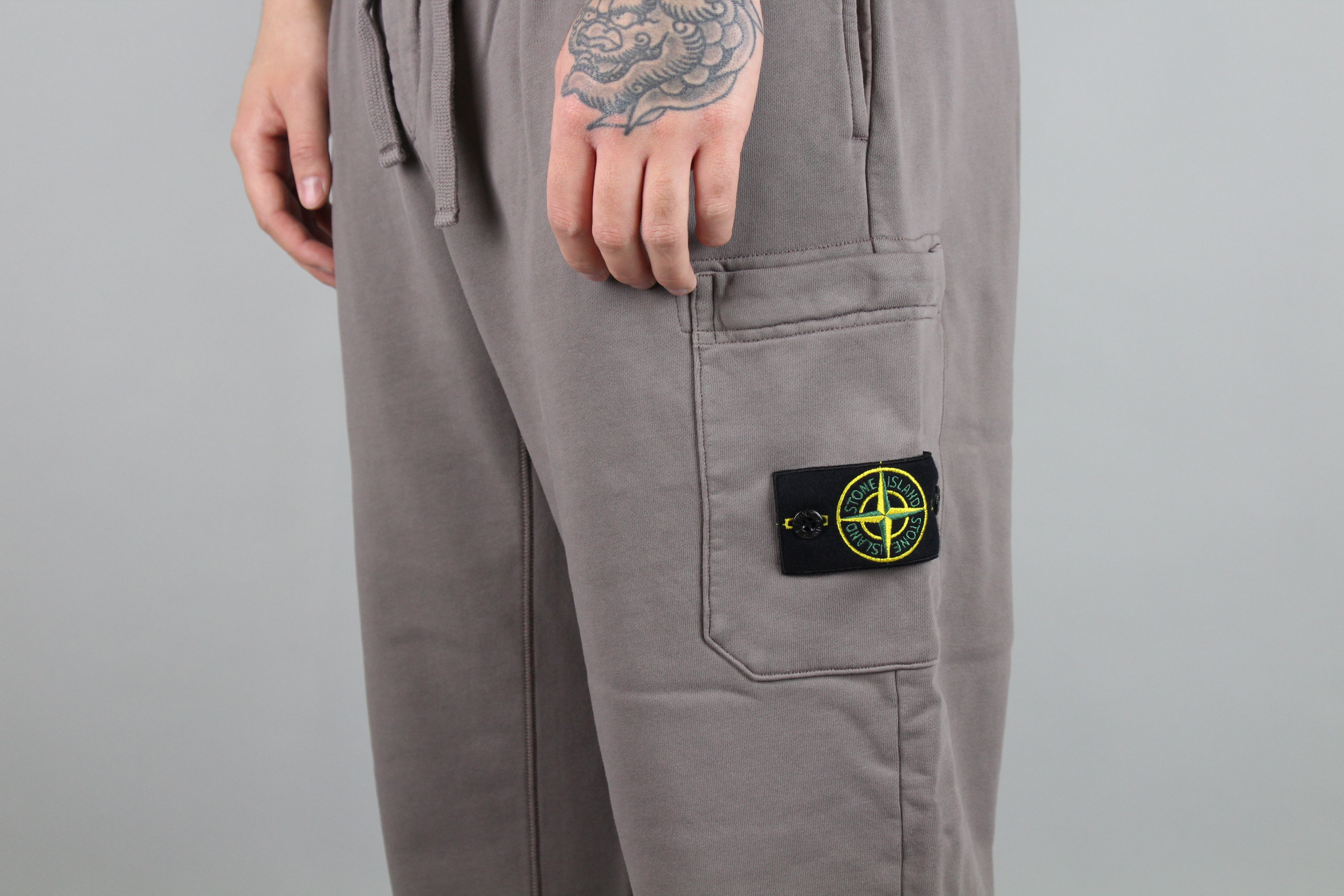 Stone Island Felpa Sweatpants 'Dove Grey'-8748032131402-The Attic