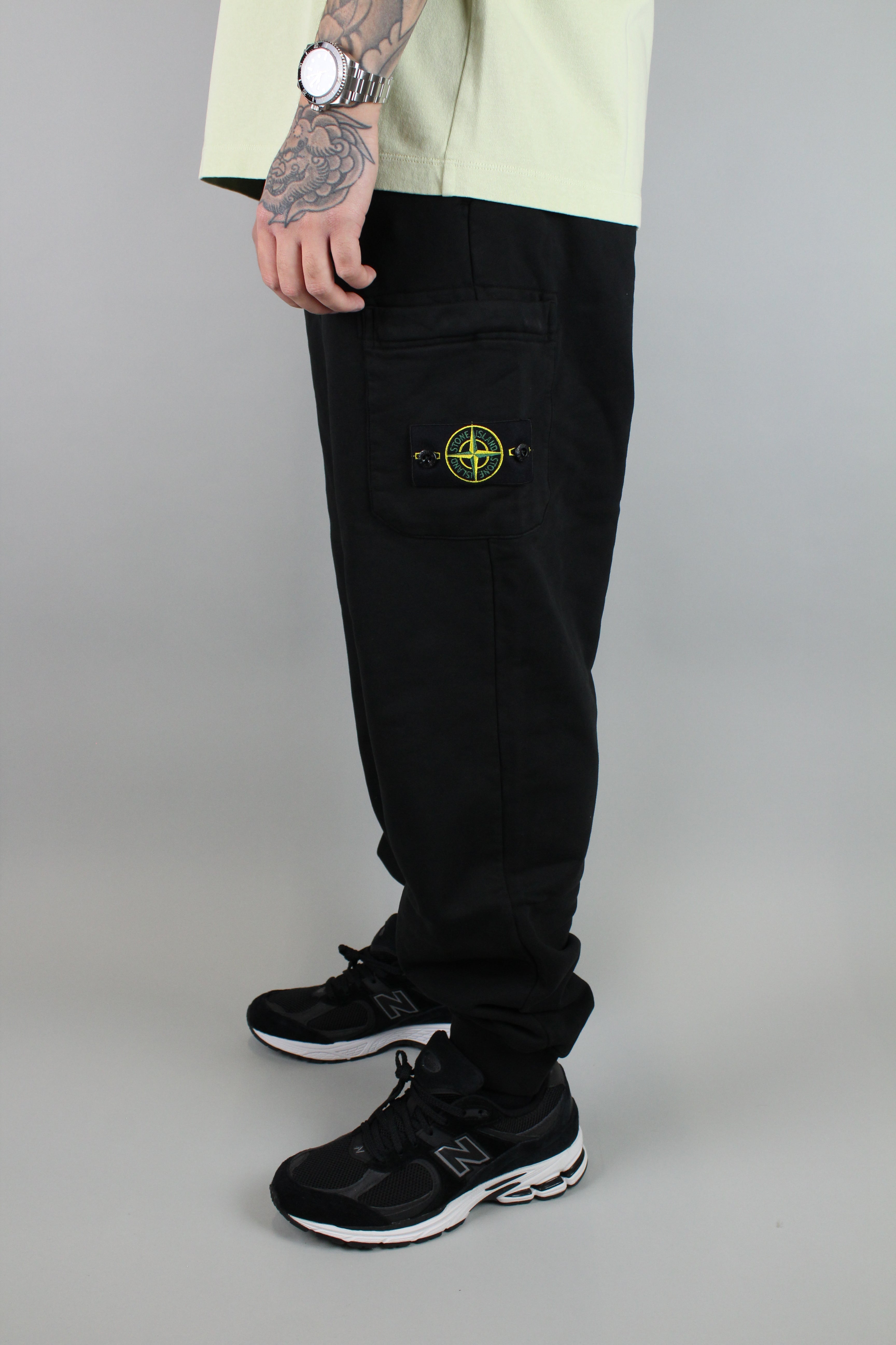 Stone Island Felpa Sweatpants 'Black'-8748037570890-The Attic