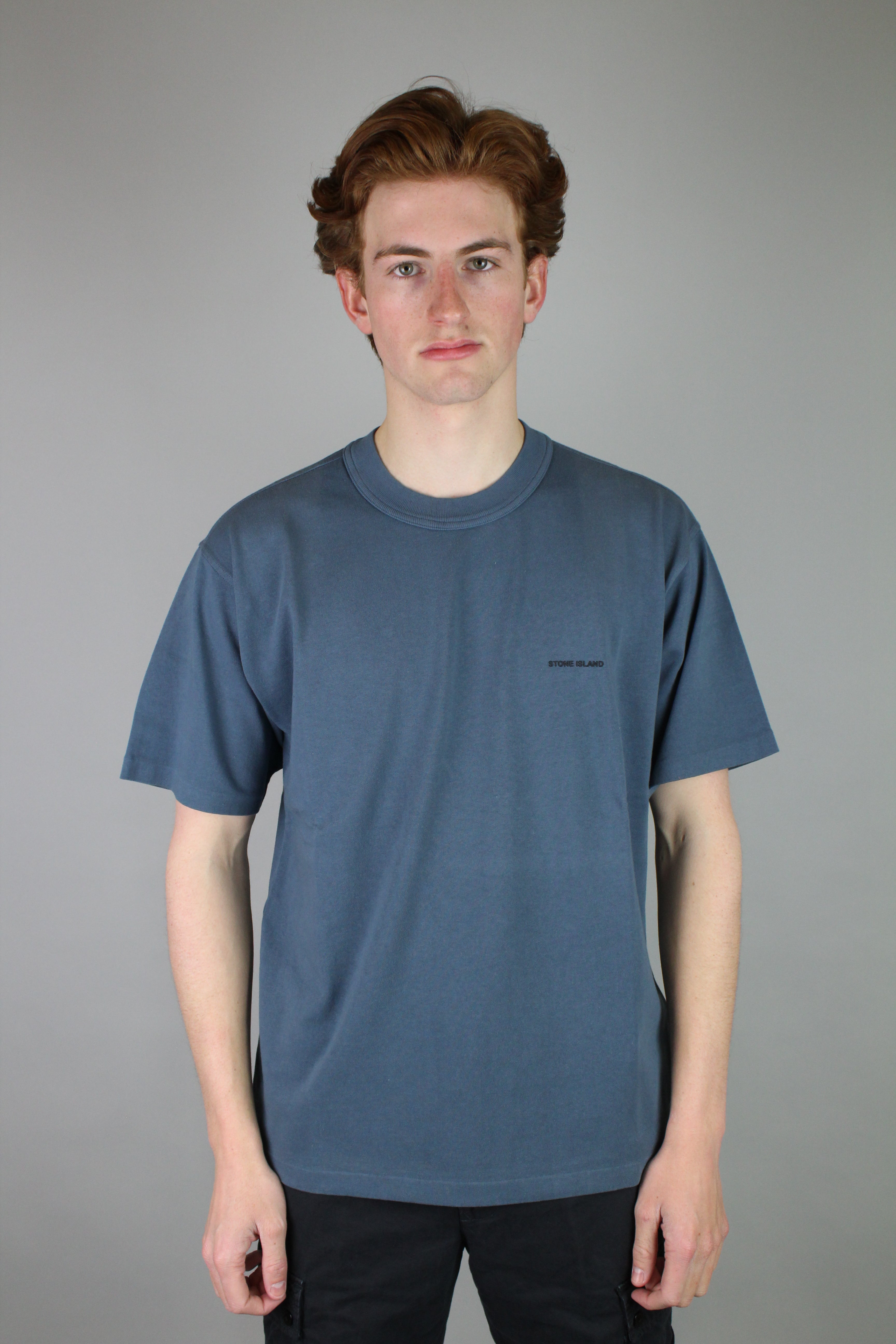 Stone Island Bonded T-shirt 'Dark Blue'-8747770937674-The Attic