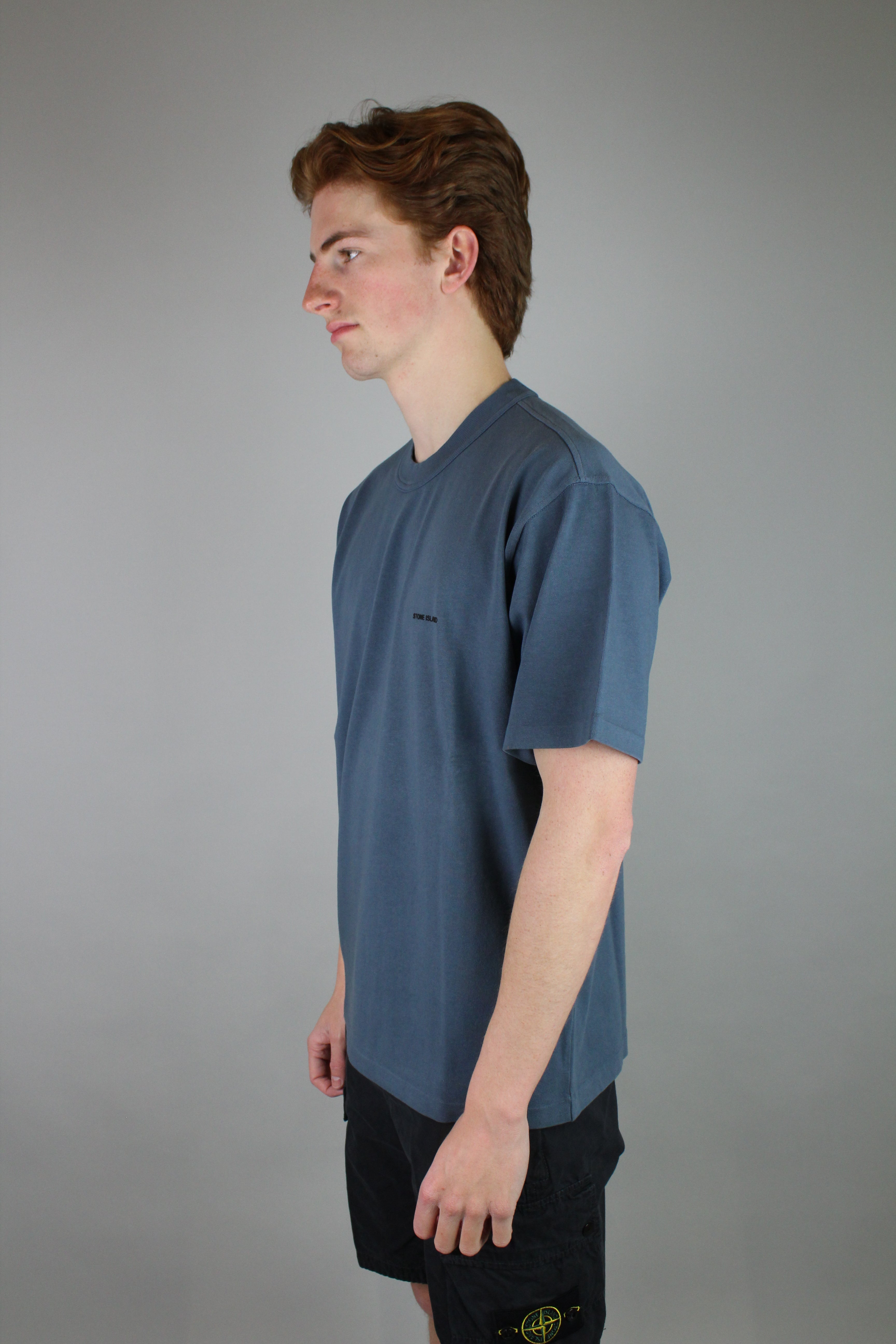 Stone Island Bonded T-shirt 'Dark Blue'-8747770937674-The Attic
