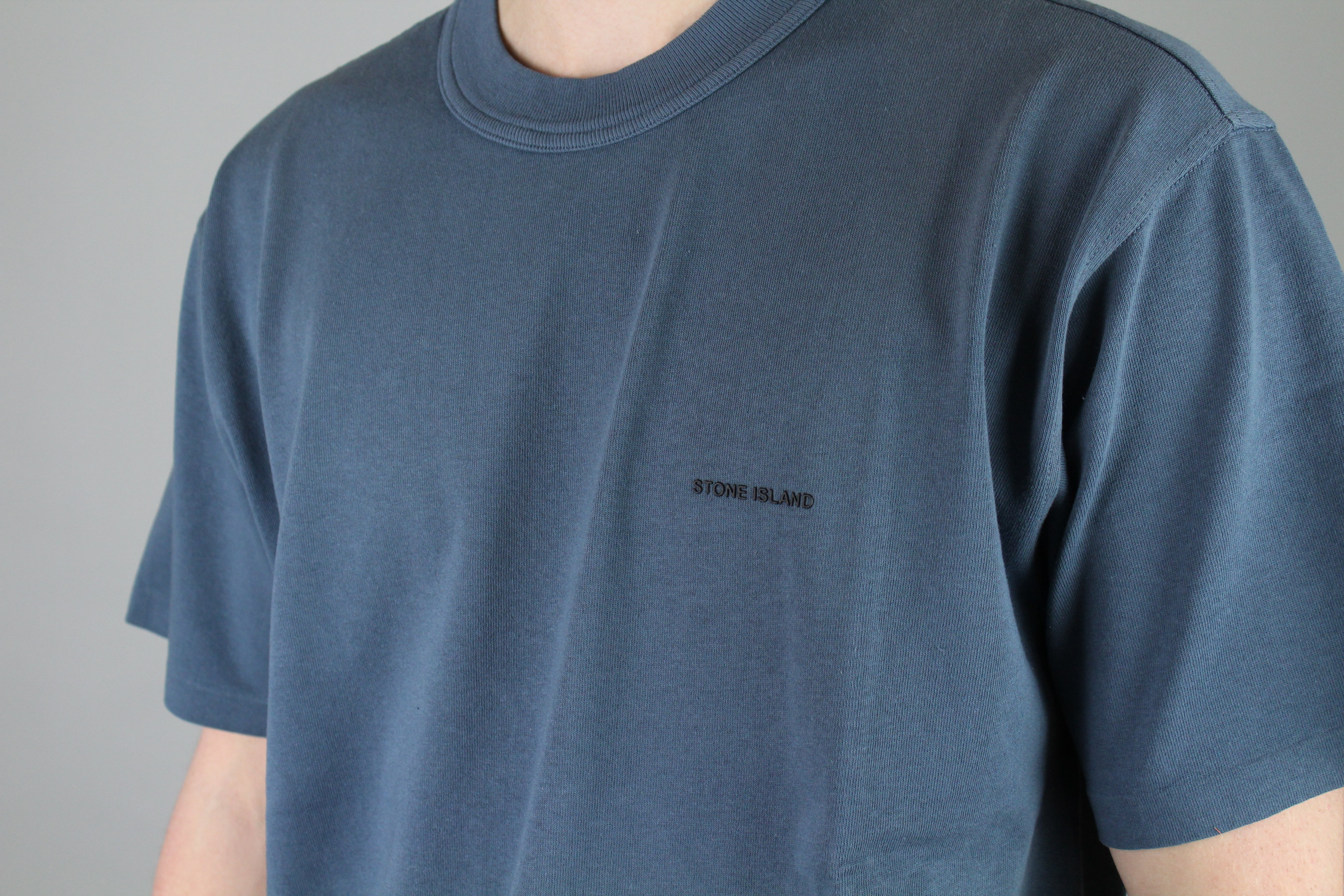 Stone Island Bonded T-shirt 'Dark Blue'-8747770937674-The Attic