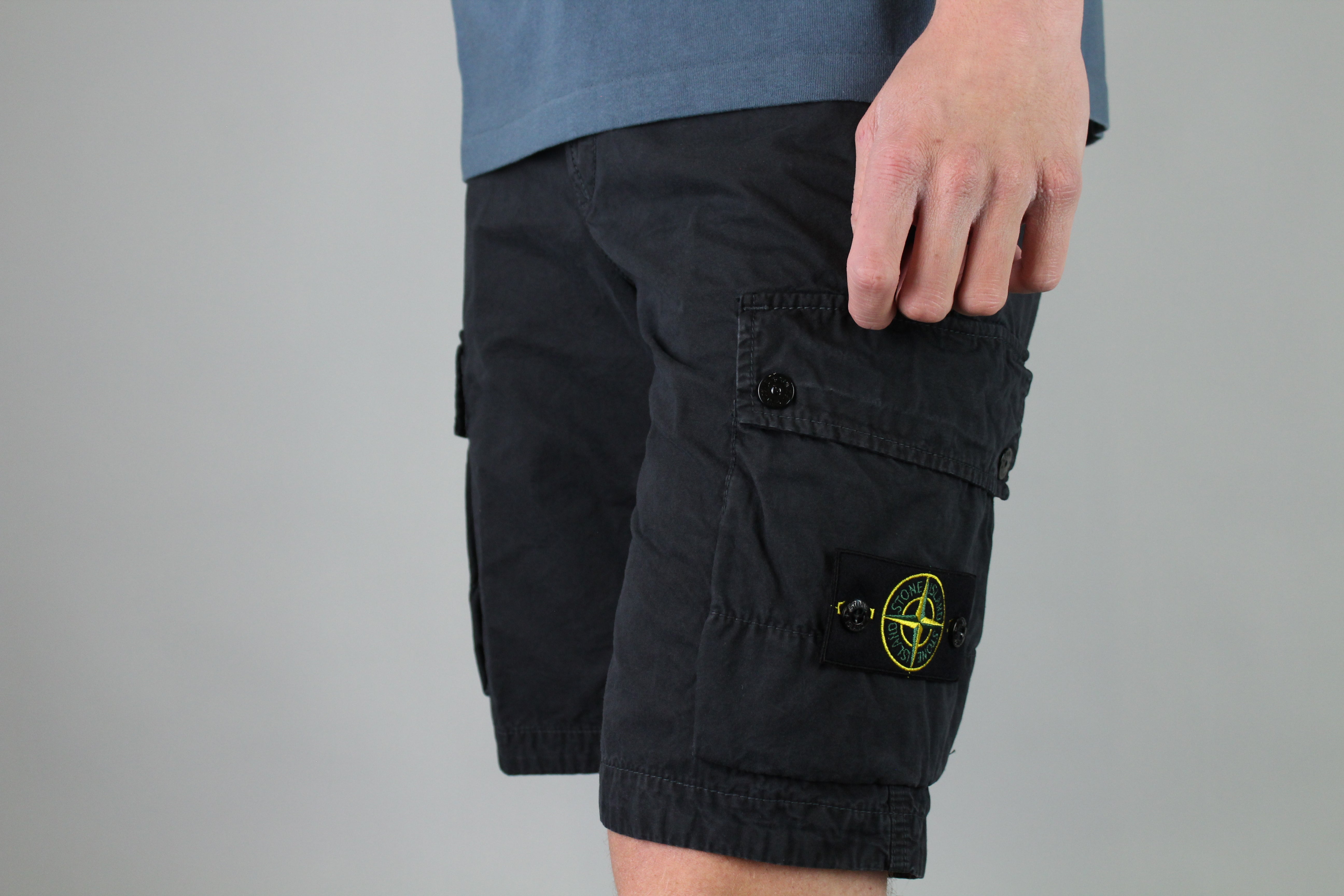Stone Island Bermuda Slim 'Navy Blue'-8747871207754-The Attic