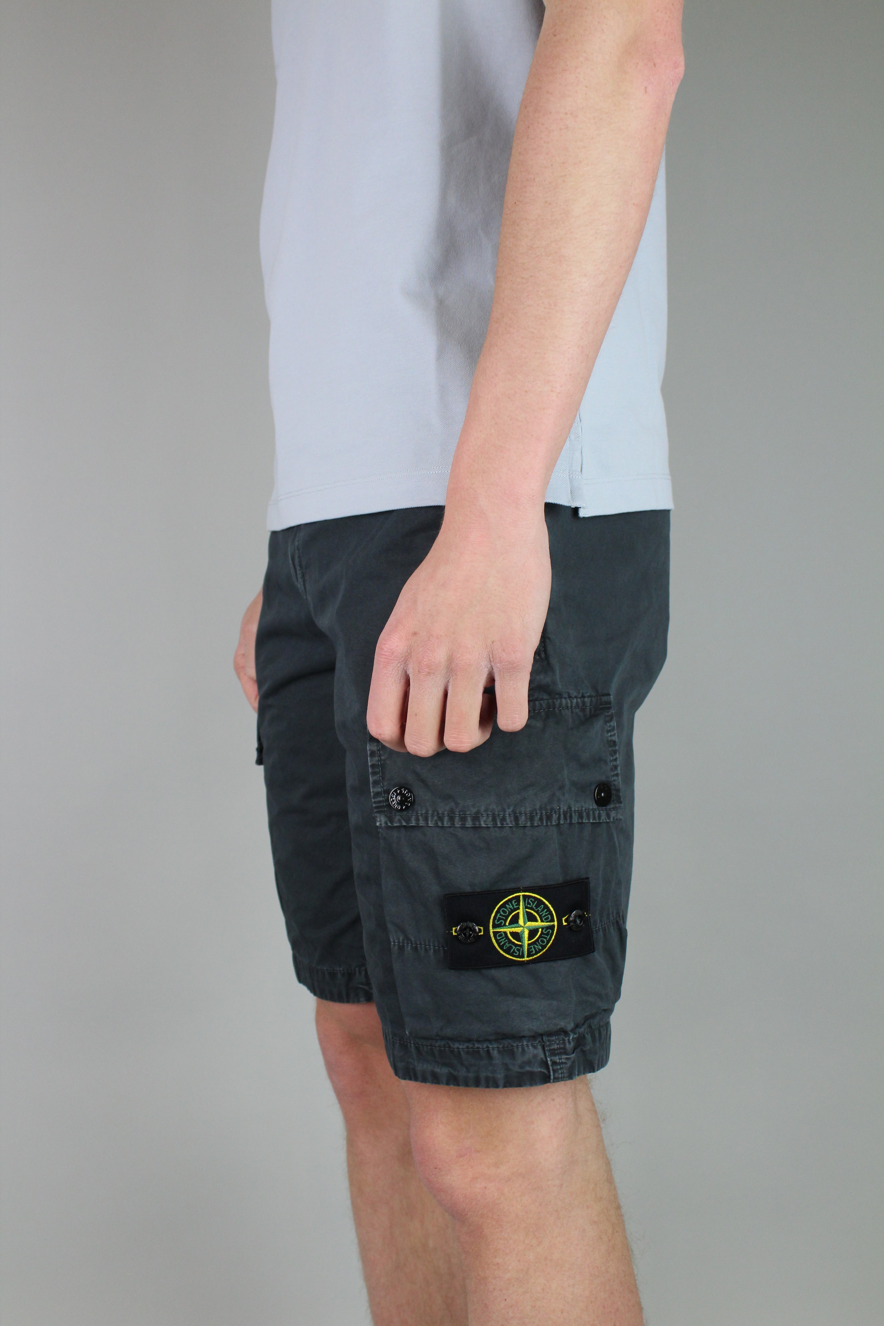 Stone Island Bermuda Slim 'Charcoal'-8747872977226-The Attic