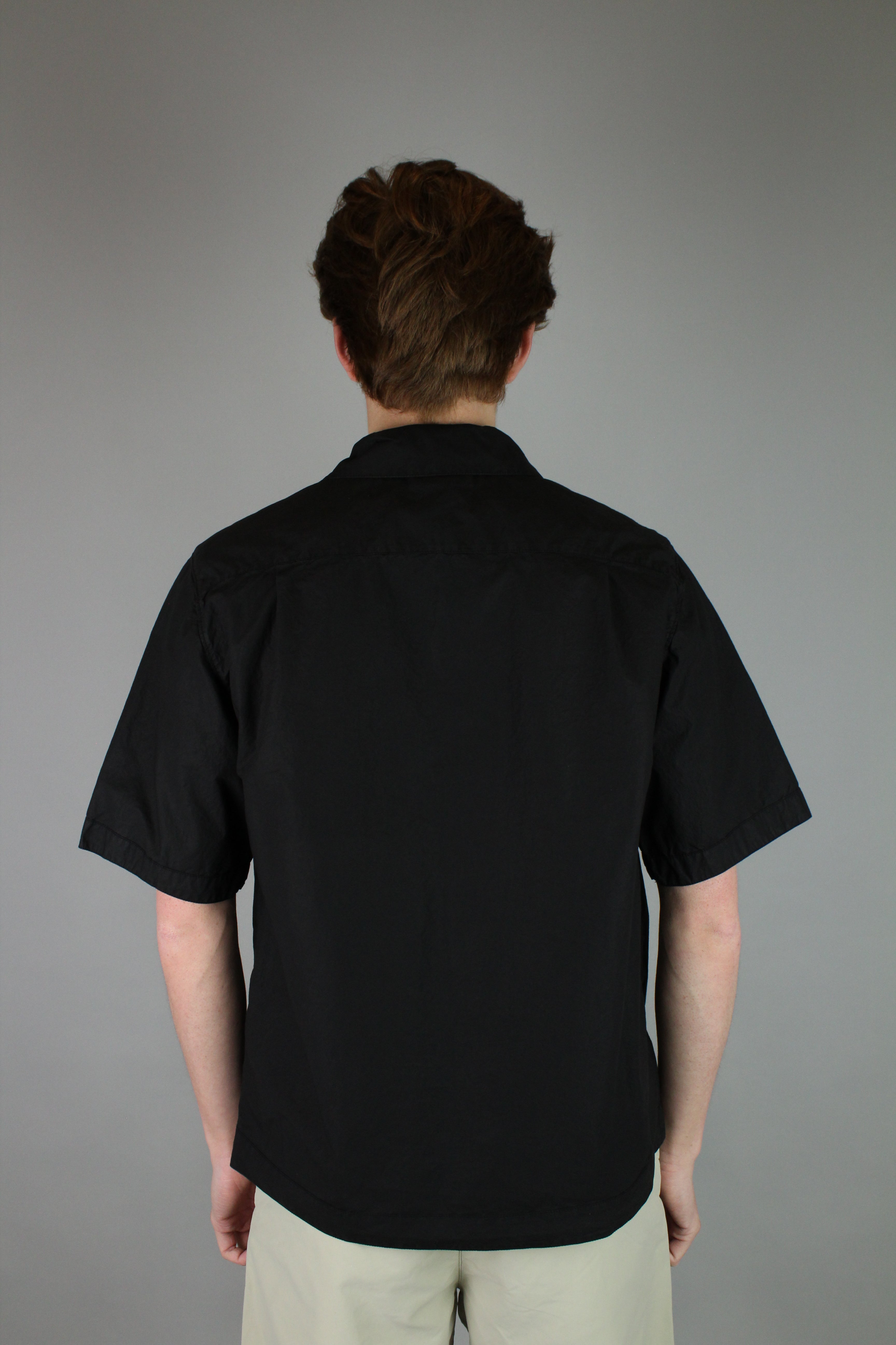 Stone Island Detailed Overshirt 'Black'-8747813339466-The Attic