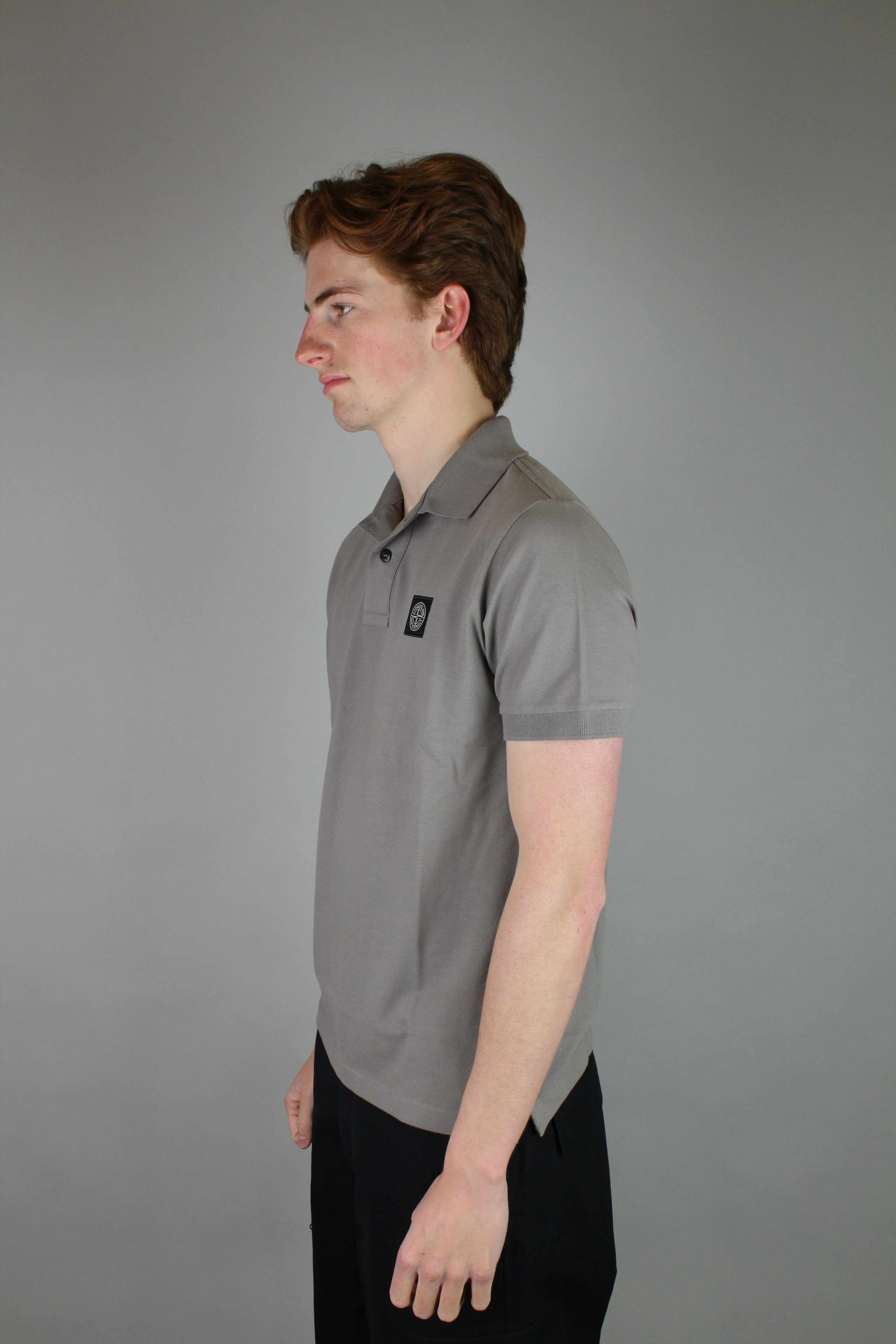 Stone Island Polo 'Dove Grey' (Slim Fit)-8747734827338-The Attic