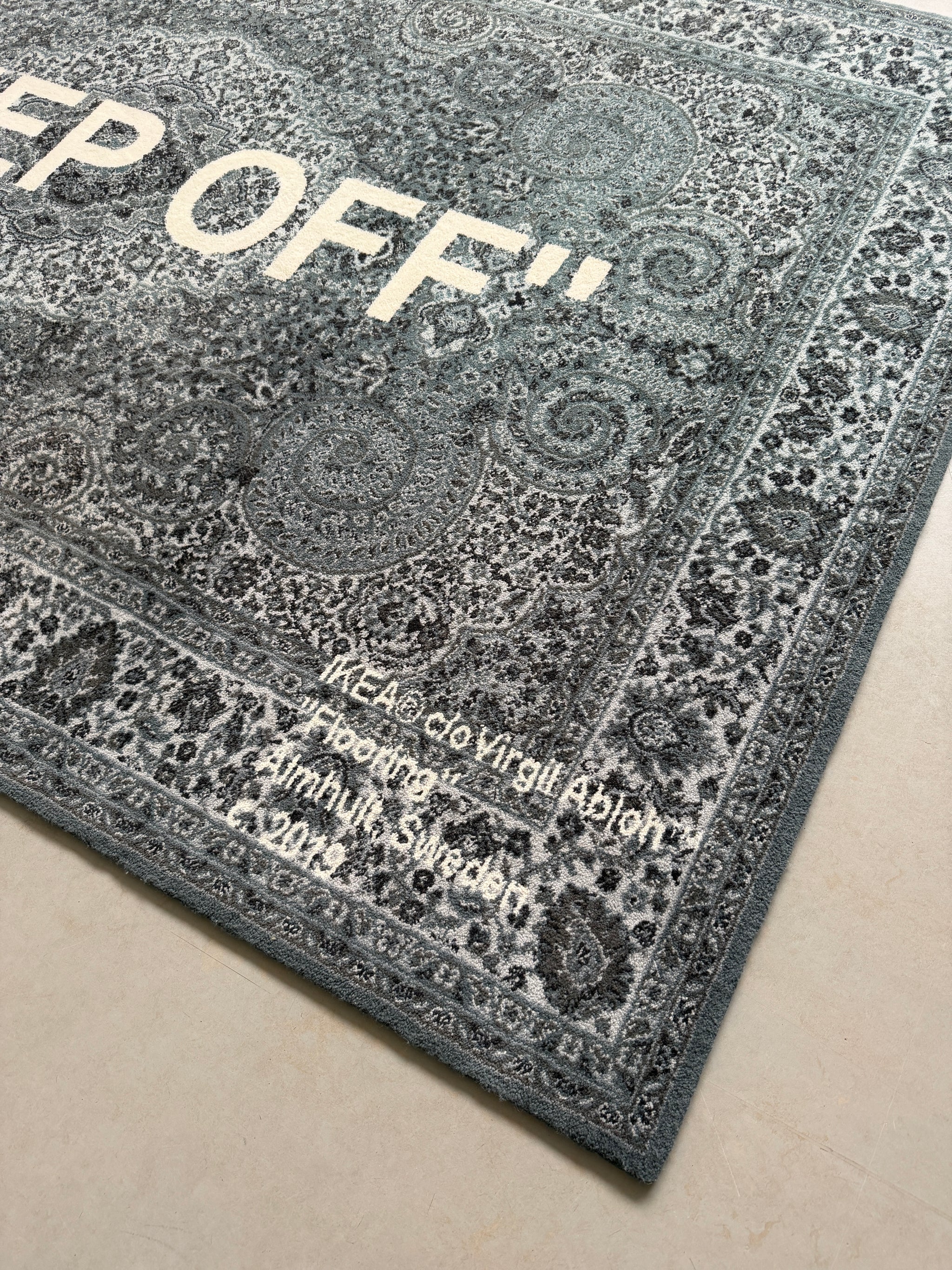IKEA x Virgil Abloh ''KEEP OFF'' Rug 'Grey White' - (ARCHIVE