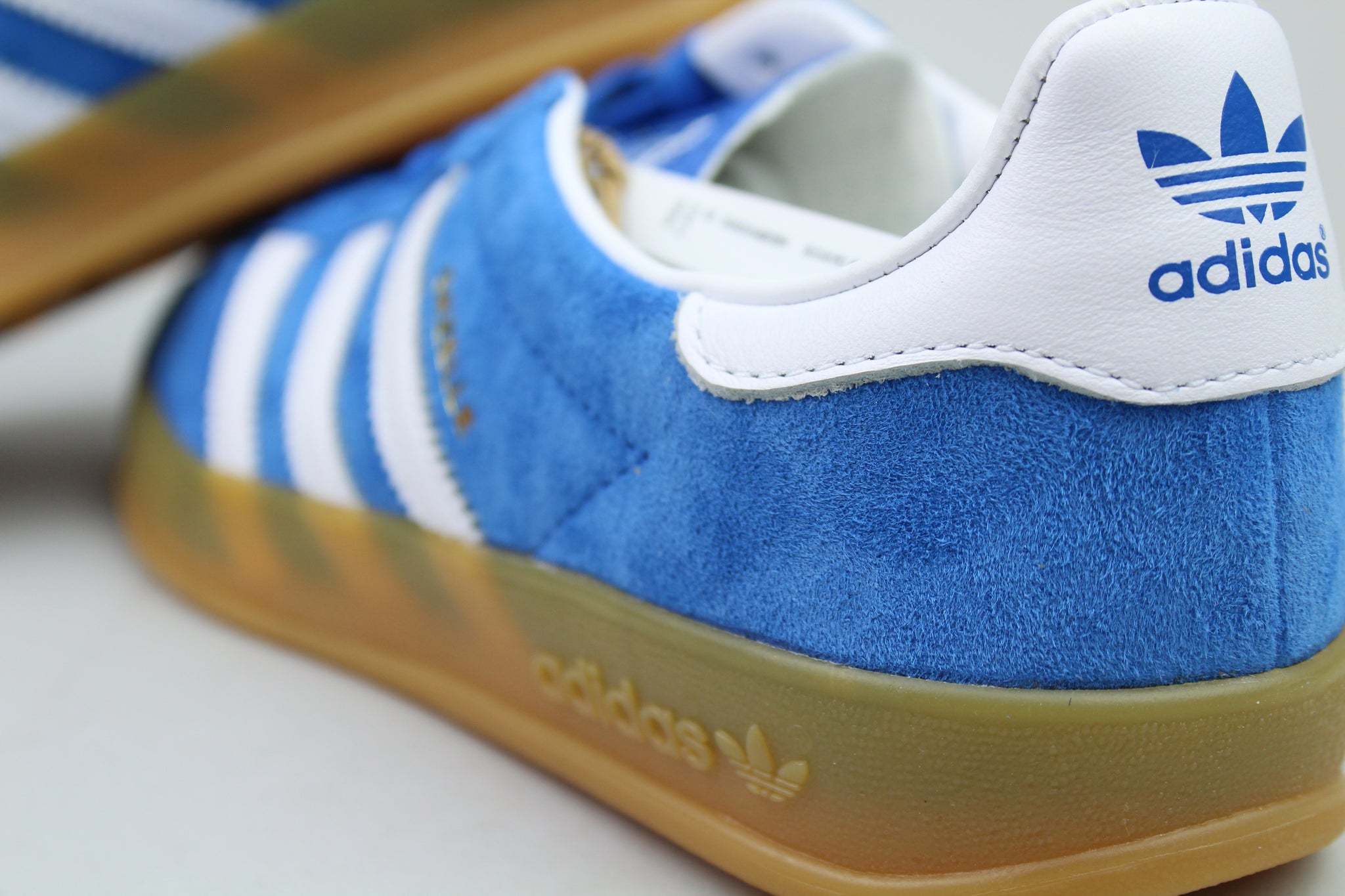 adidas gazelle silver green womens Adidas Gazelle Indoor 'Blue Bird' – The Attic