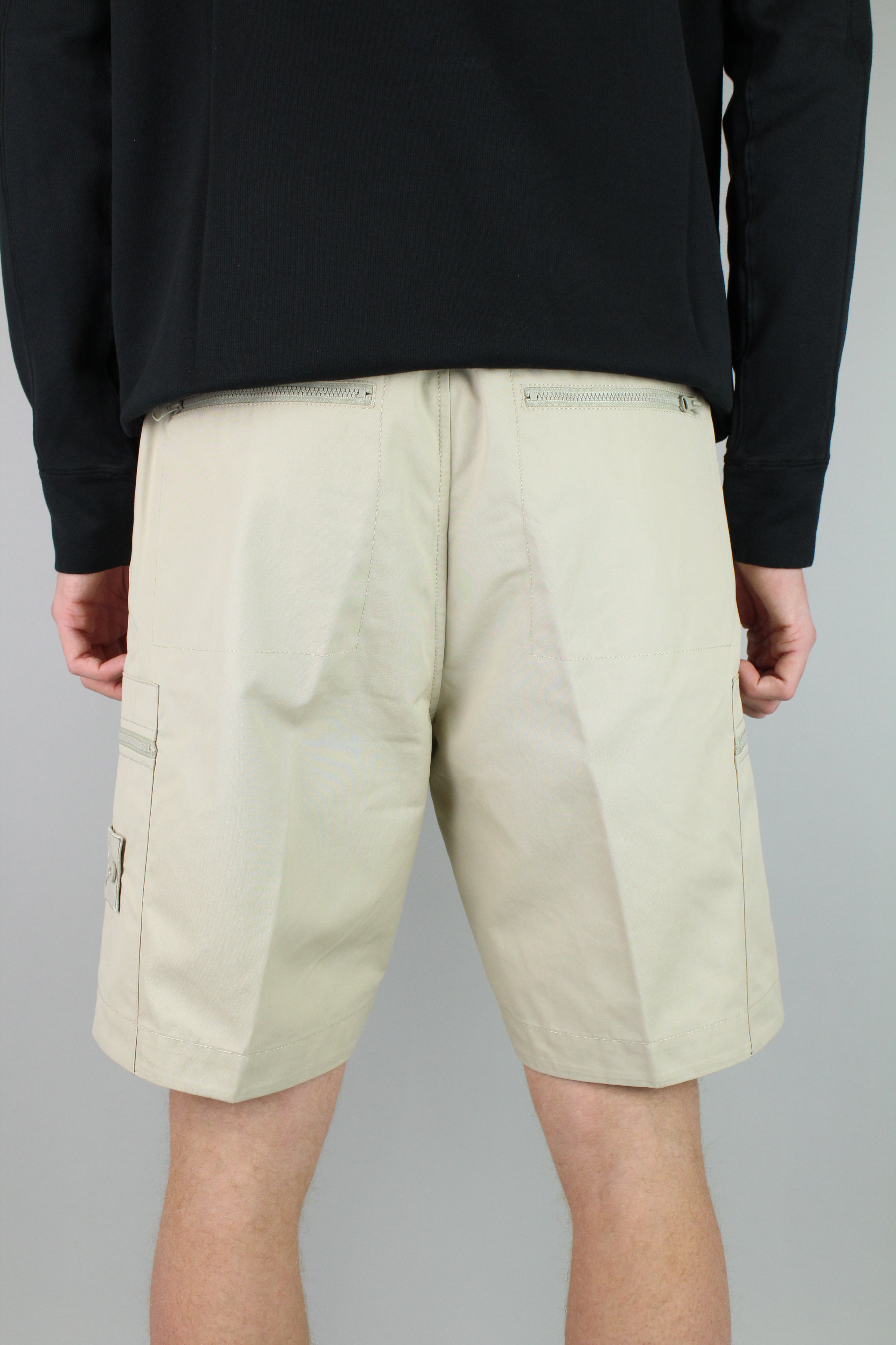 Stone Island Weatherproof Comfort Shorts Ghost (Beige)-9348479484234-The Attic