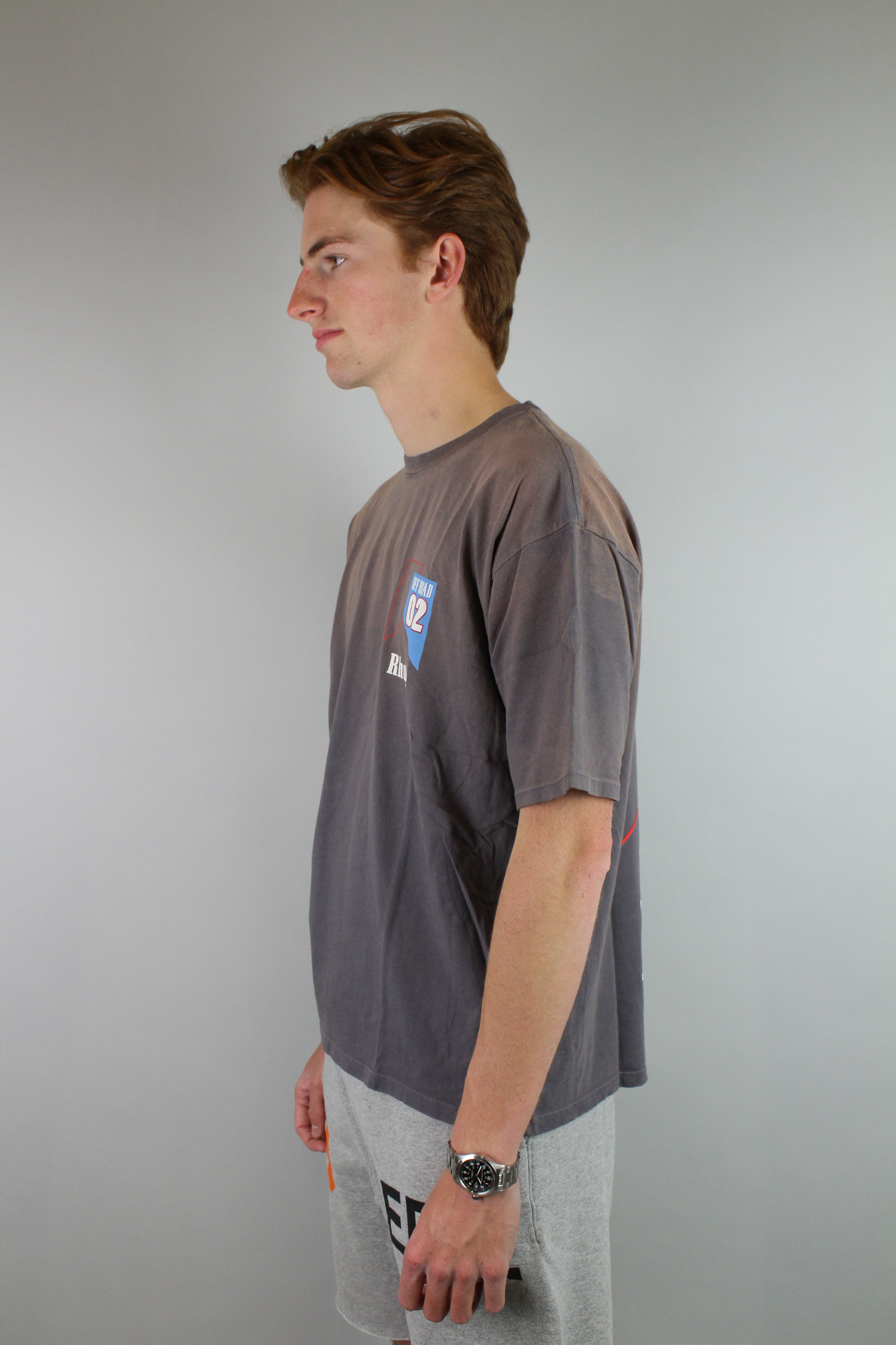 Rhude 'Off Road' Tee 'Vintage Grey'-9351261847882-The Attic