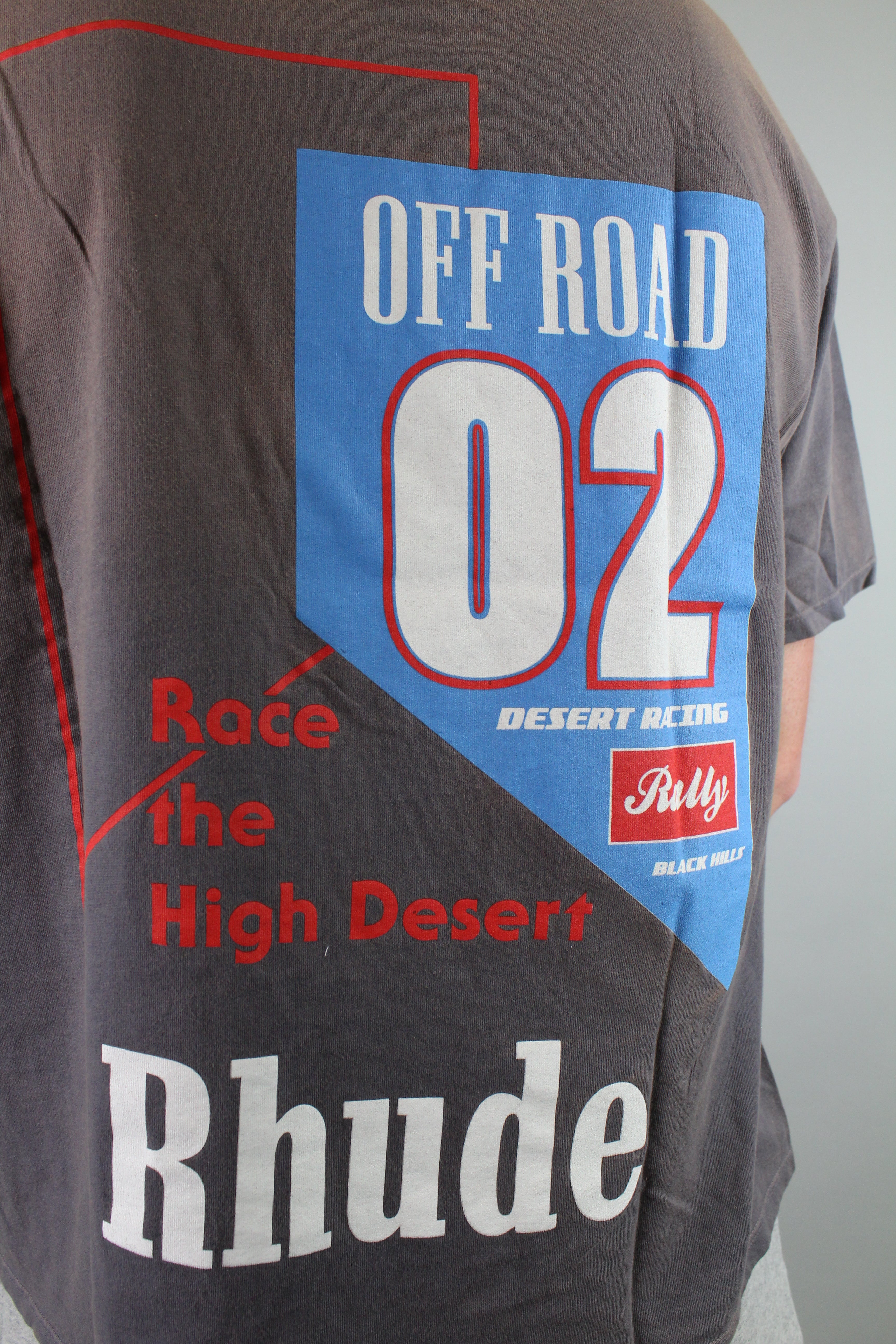 Rhude 'Off Road' Tee 'Vintage Grey'-9351261847882-The Attic