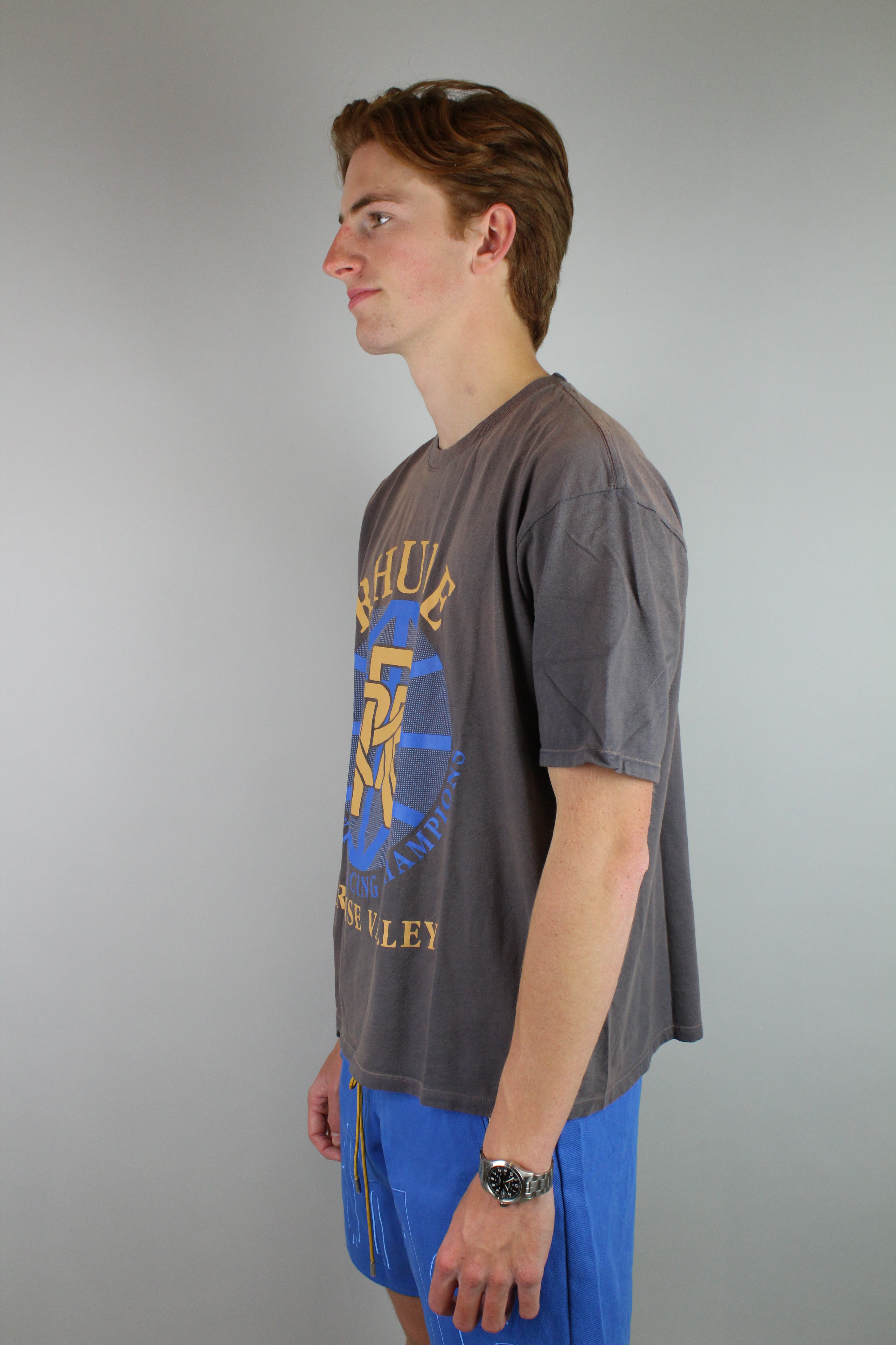 Rhude Paradise Valley Tee 'Vintage Grey'-9351271809354-The Attic