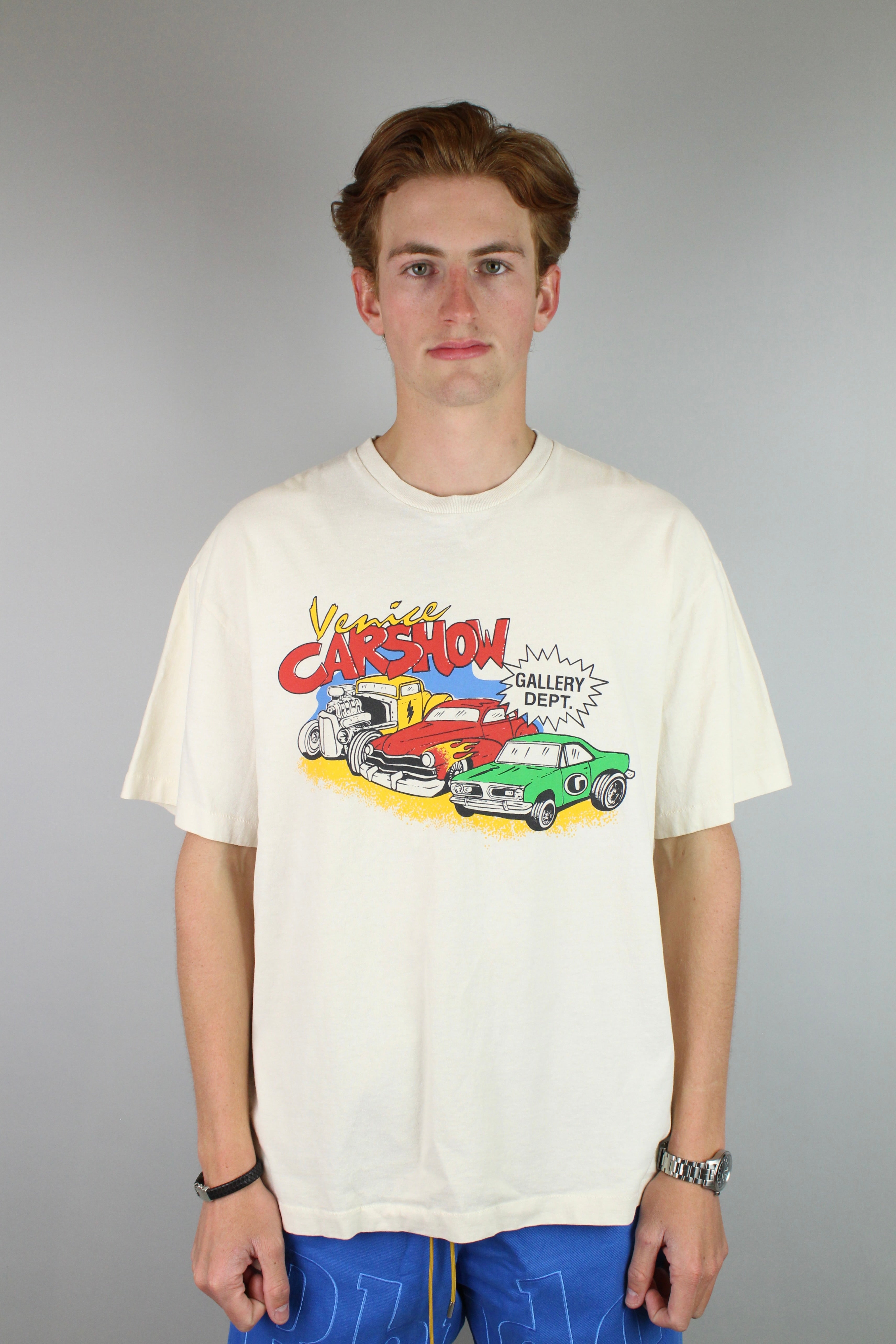 Gallery Dept. Car Show T-shirt 'Beige'-9348644012362-The Attic
