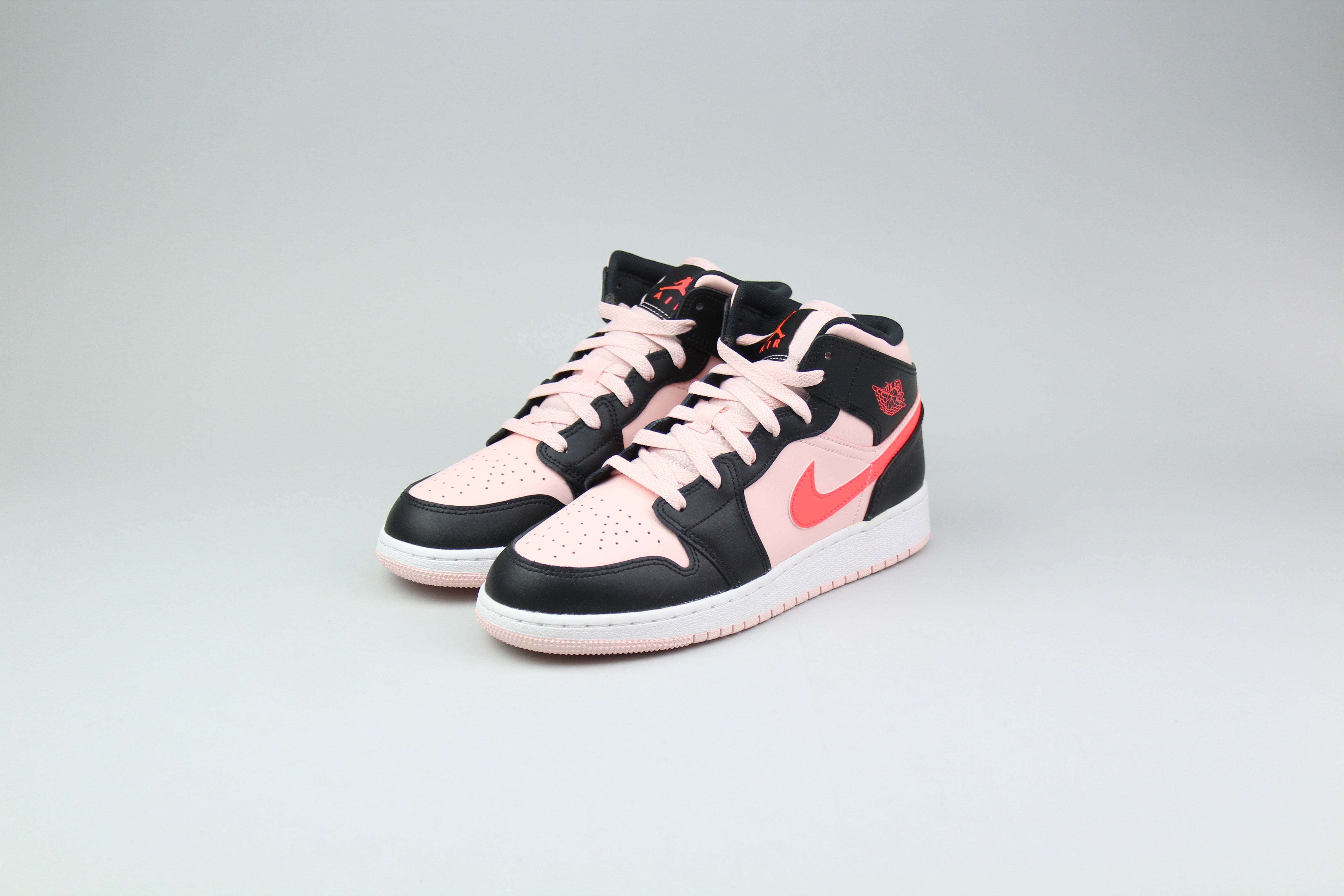 Jordan 1 Mid 'Black Pink Crimson' (GS) - Size 39 (ARCHIVE)-9440169689418-The Attic