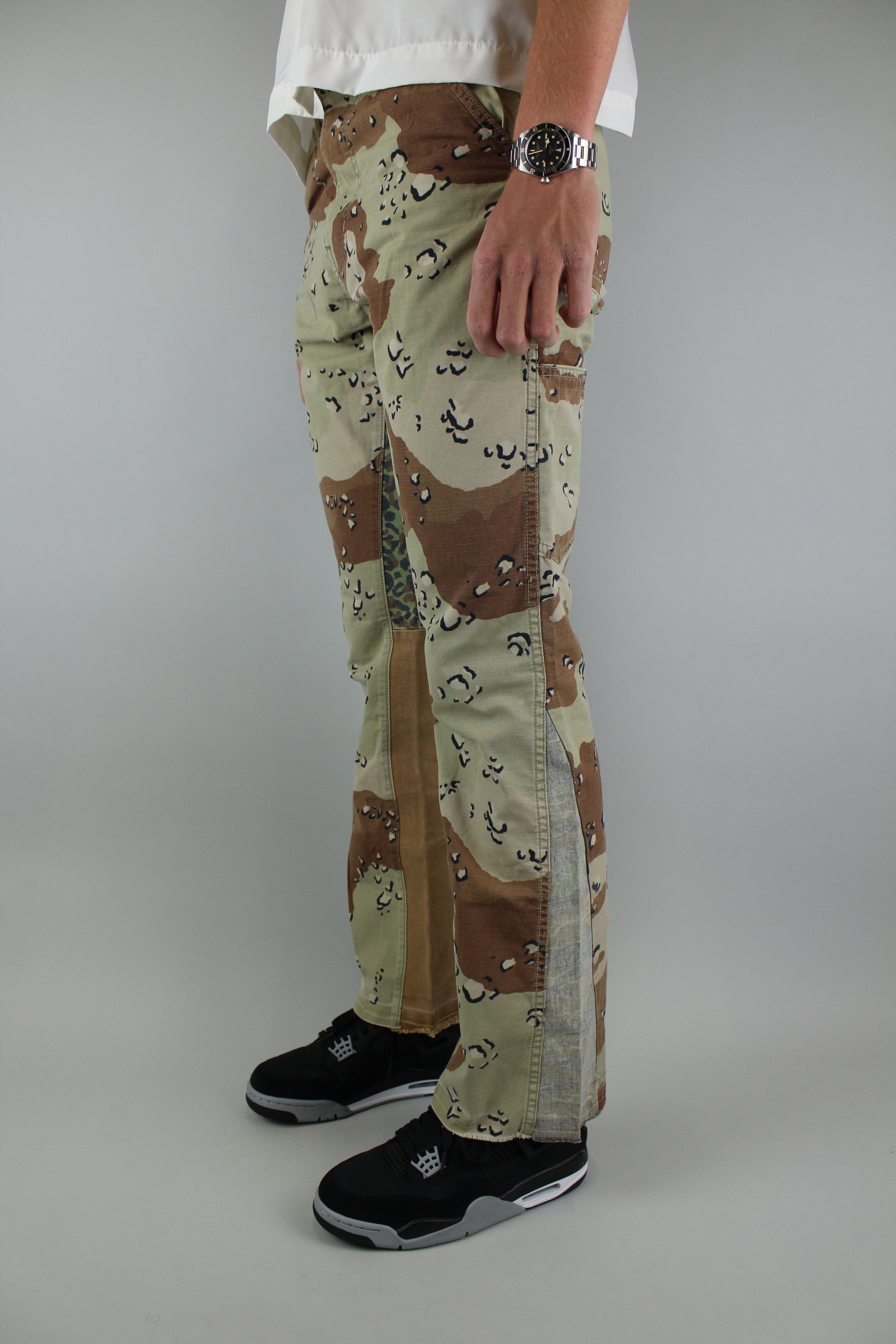 Gallery Dept. Camo La Flare Pants 'Chocolate Chip'-9455450325322-The Attic