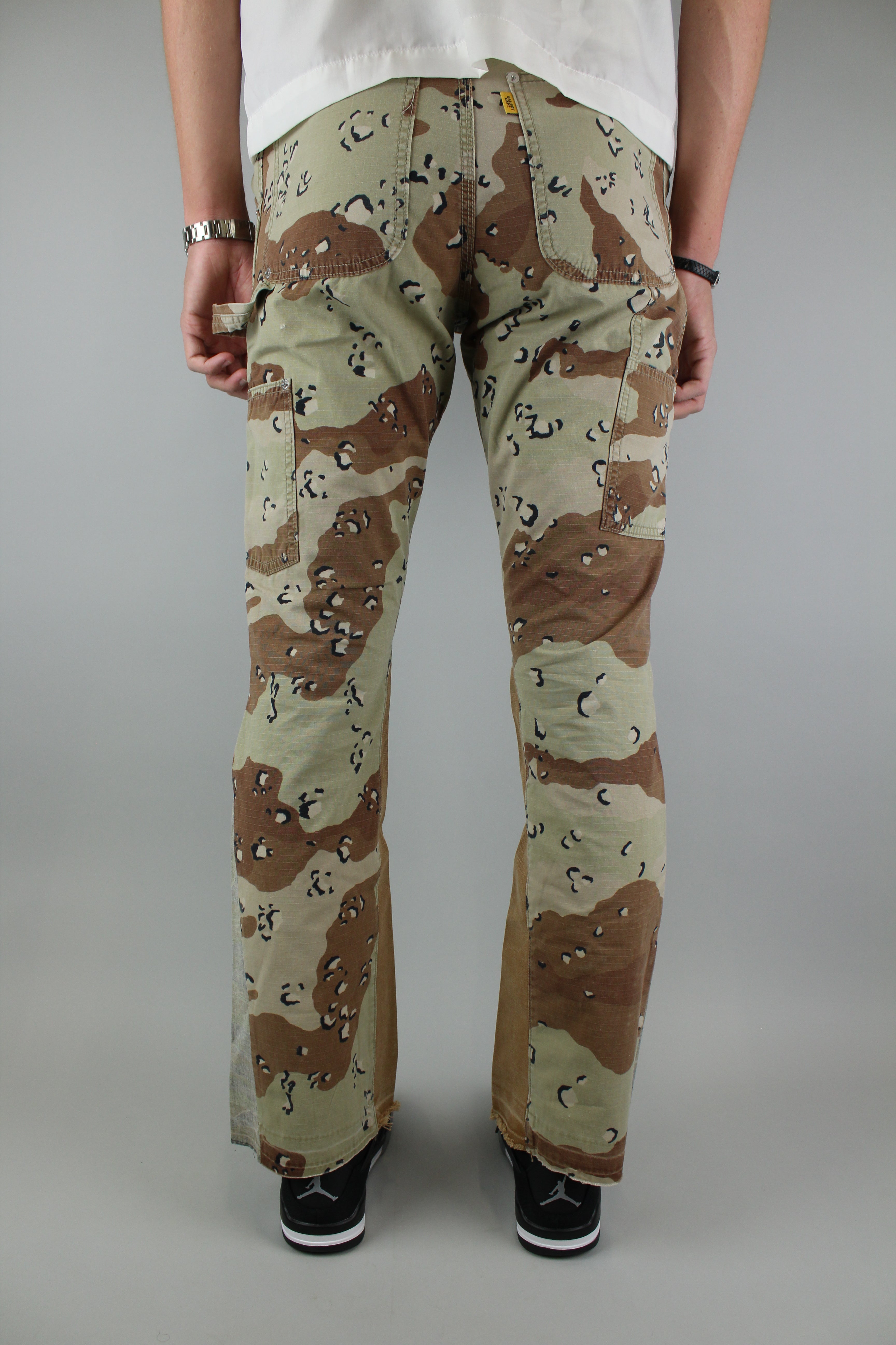 Gallery Dept. Camo La Flare Pants 'Chocolate Chip'-9455450325322-The Attic