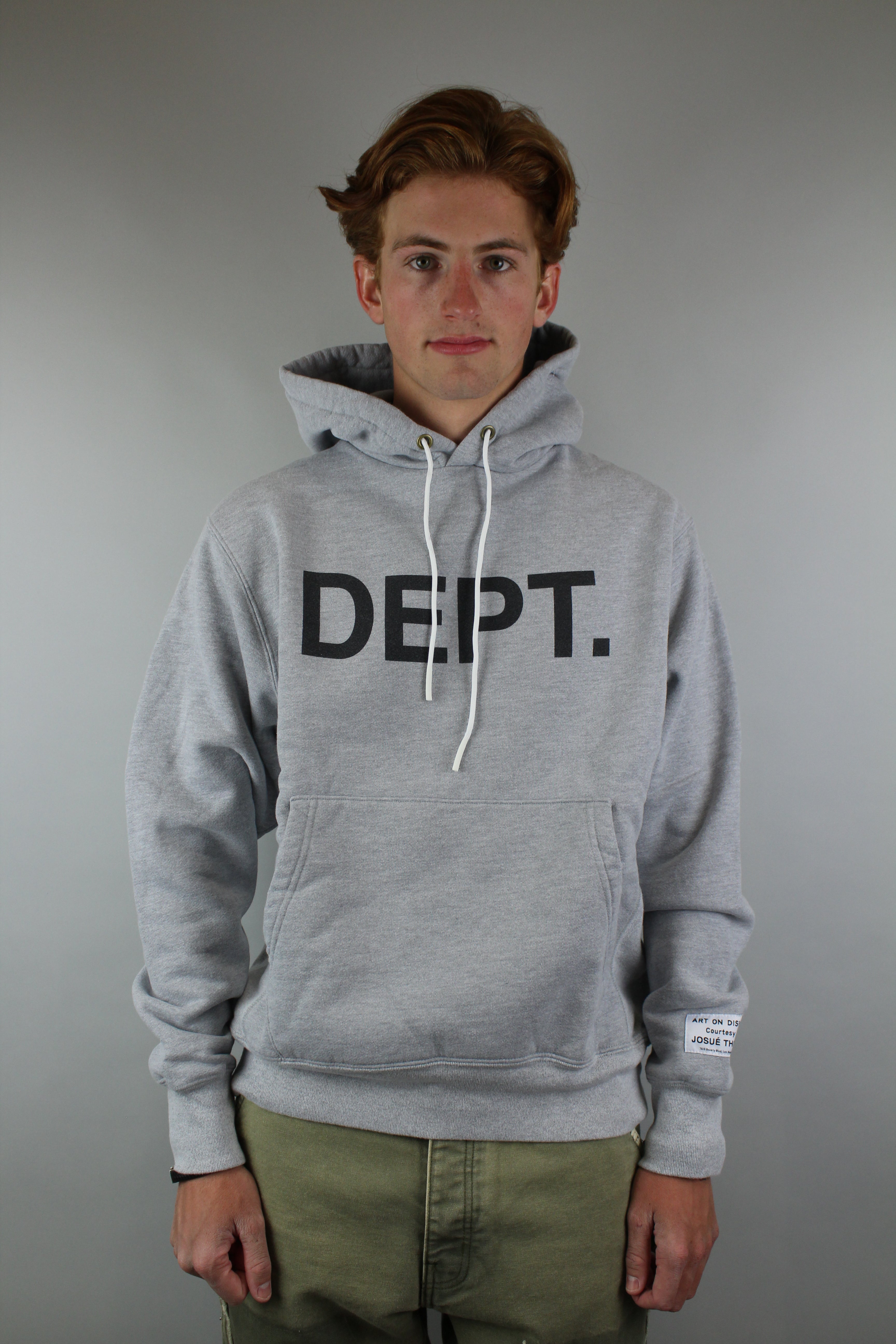 Gallery Dept. P/O Hoodie 'Heather Grey'-9461940191562-The Attic