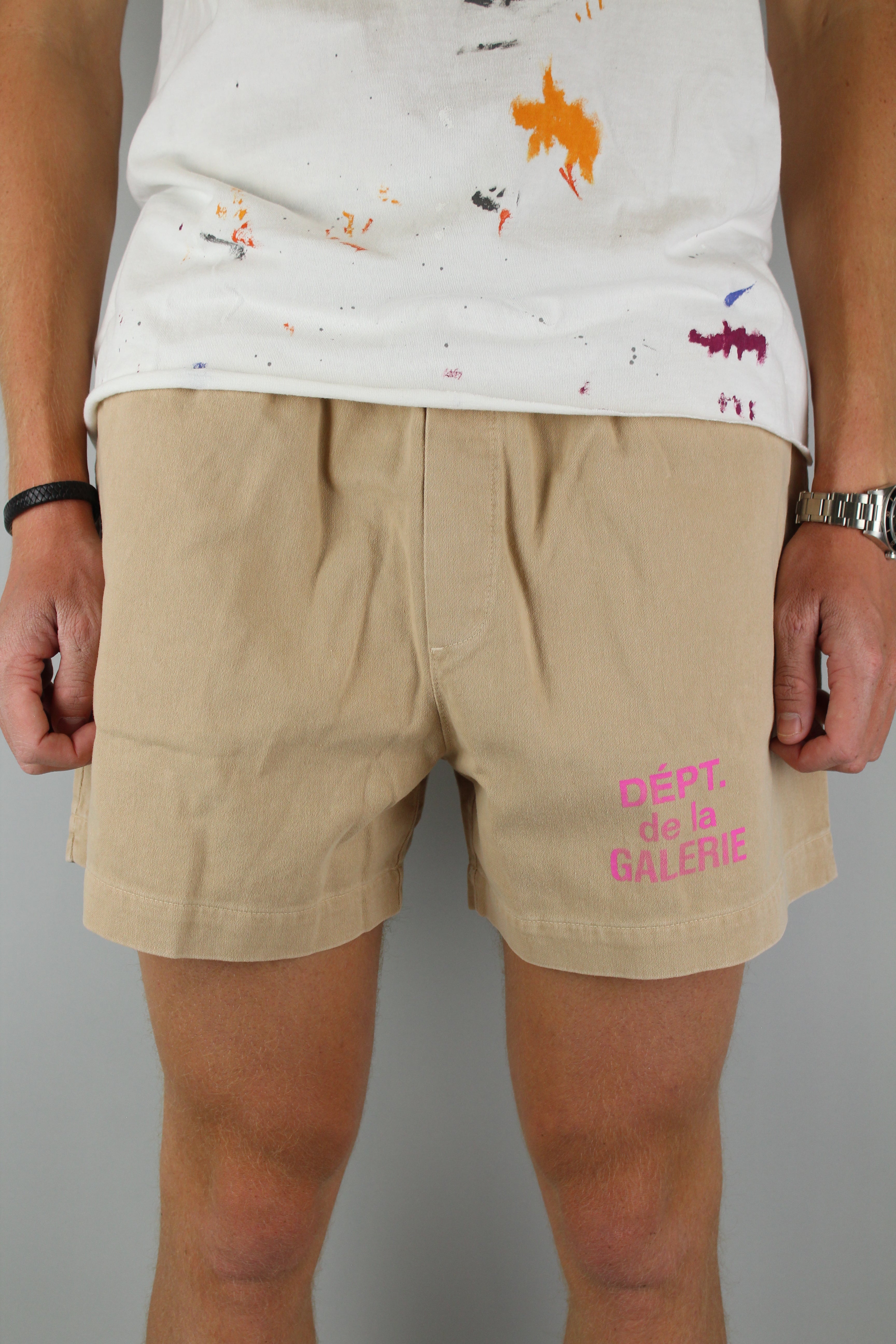 Gallery Dept. French Logo Zuma Shorts 'Cream'-9464062902602-The Attic