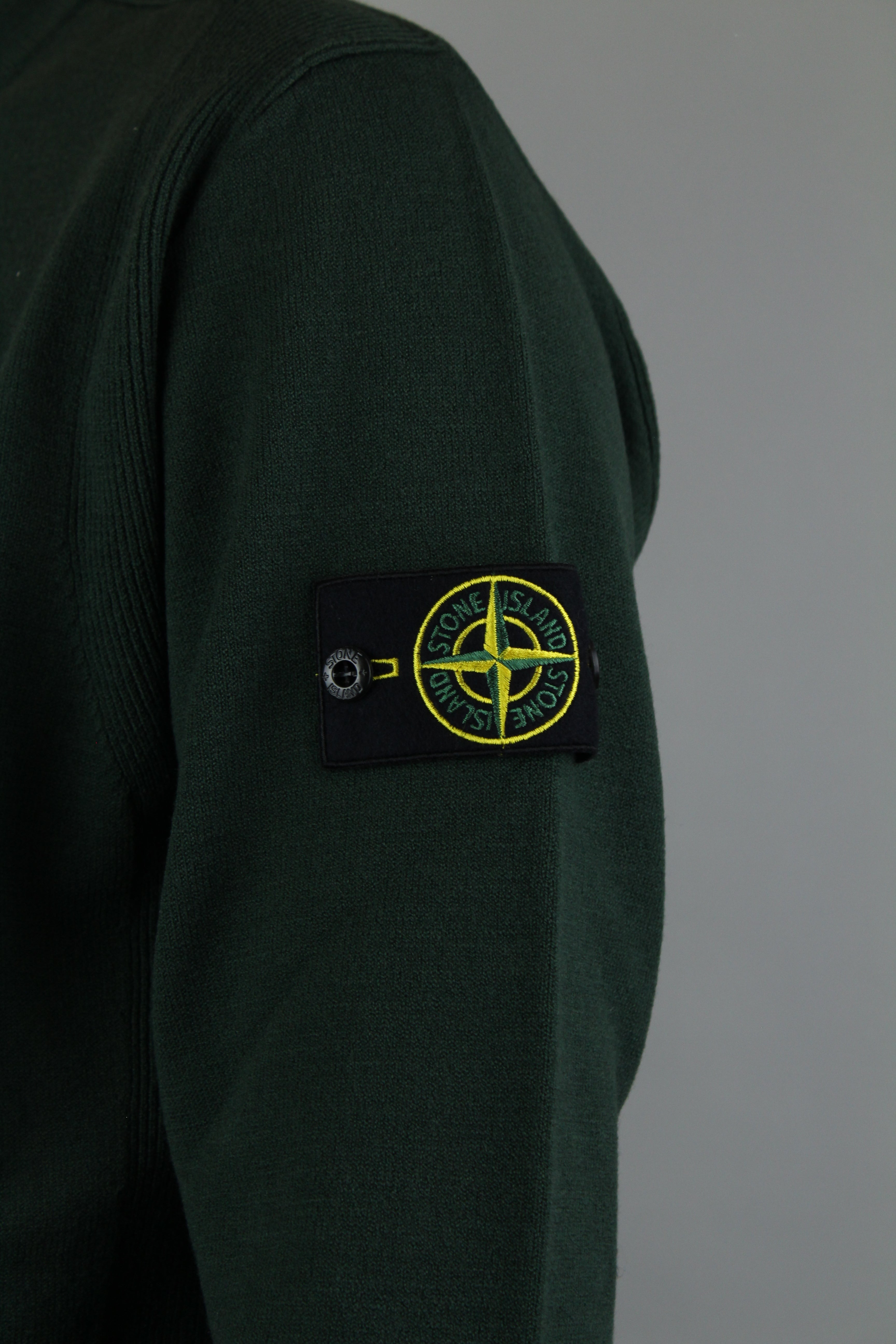 Stone Island Wool Crewneck 'Musk Green'-9516079972682-The Attic
