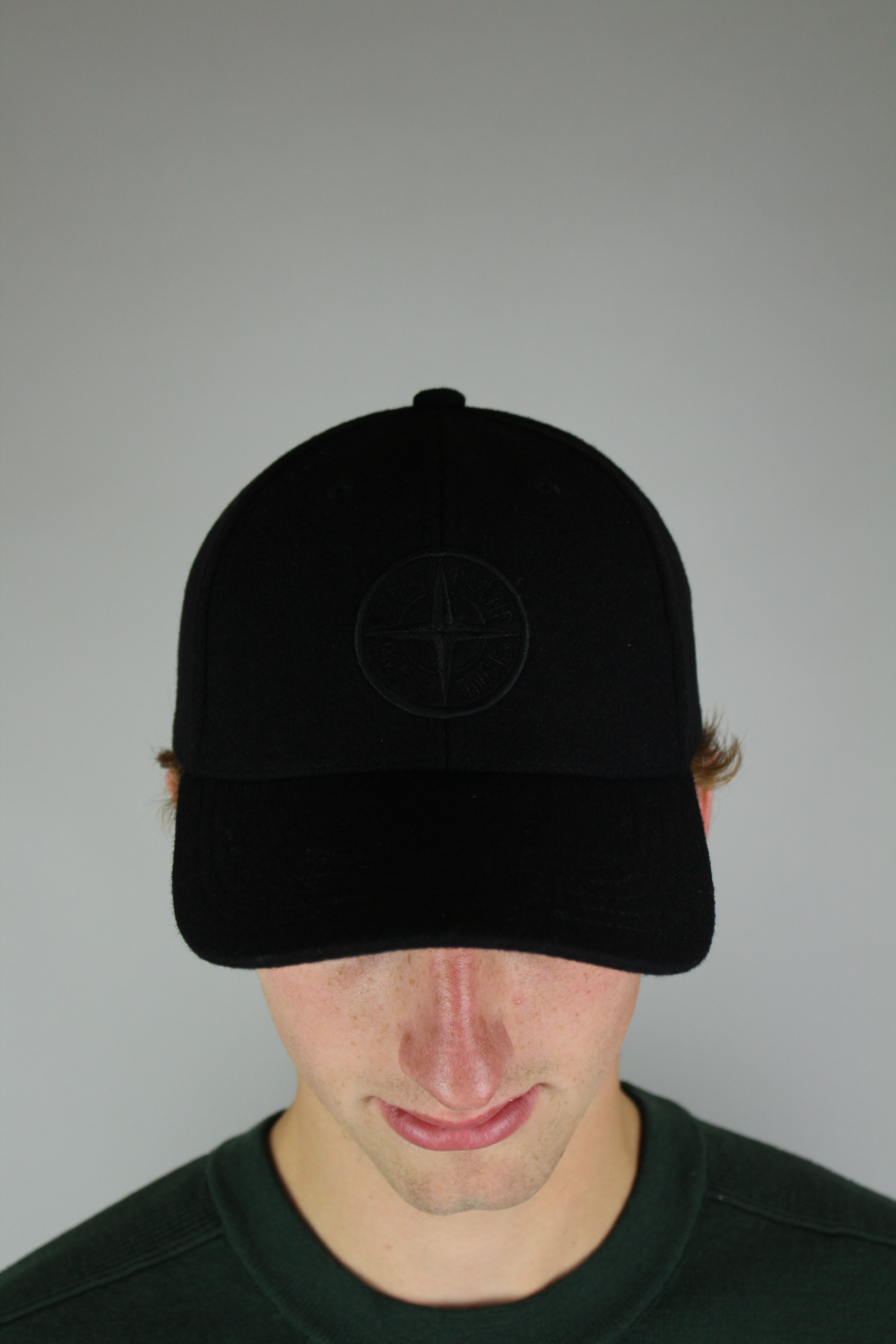 Stone Island Cap Wool 'Black'-9600402096458-The Attic