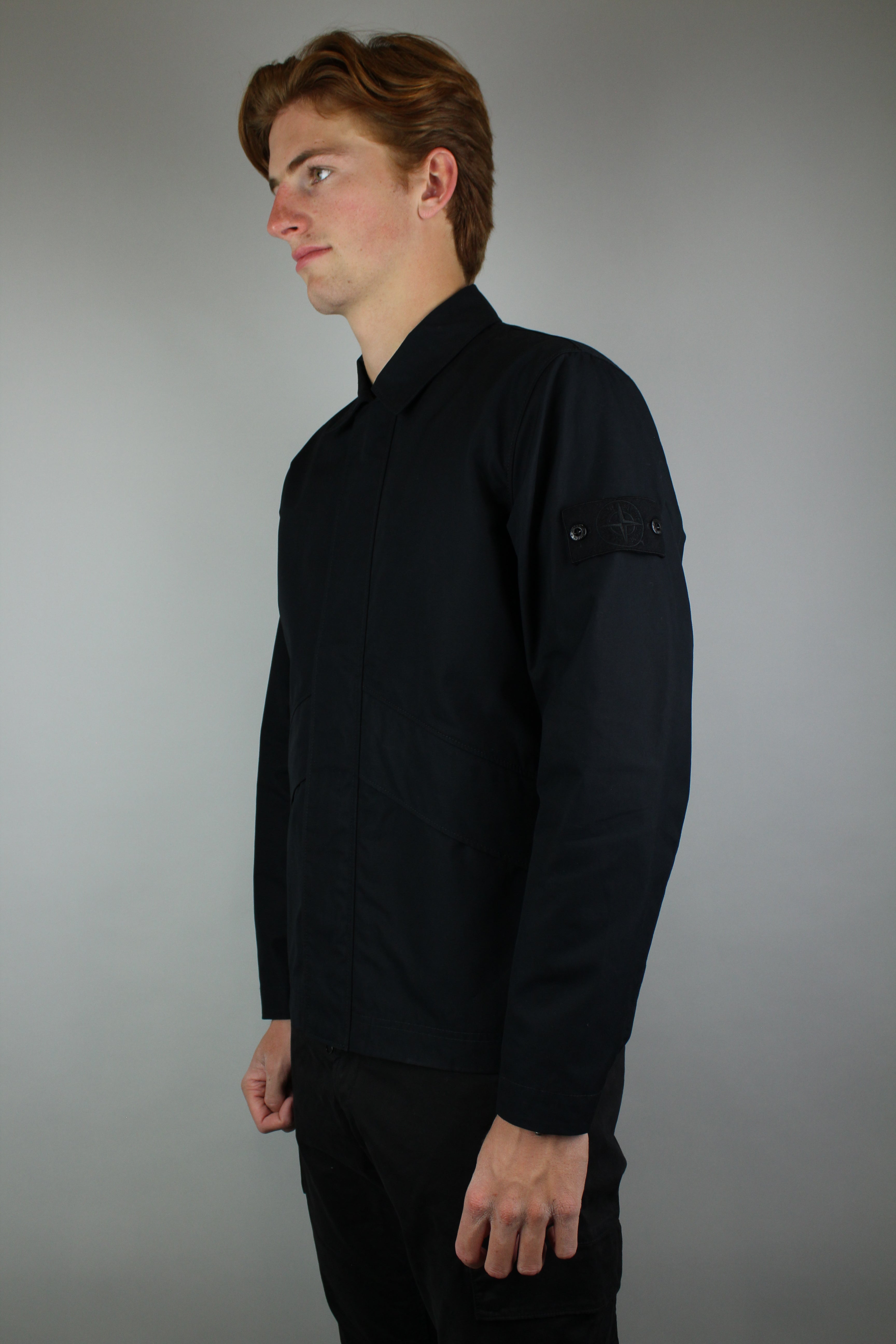 Stone Island Ghost Overshirt Jacket 'Black'-9517051969866-The Attic