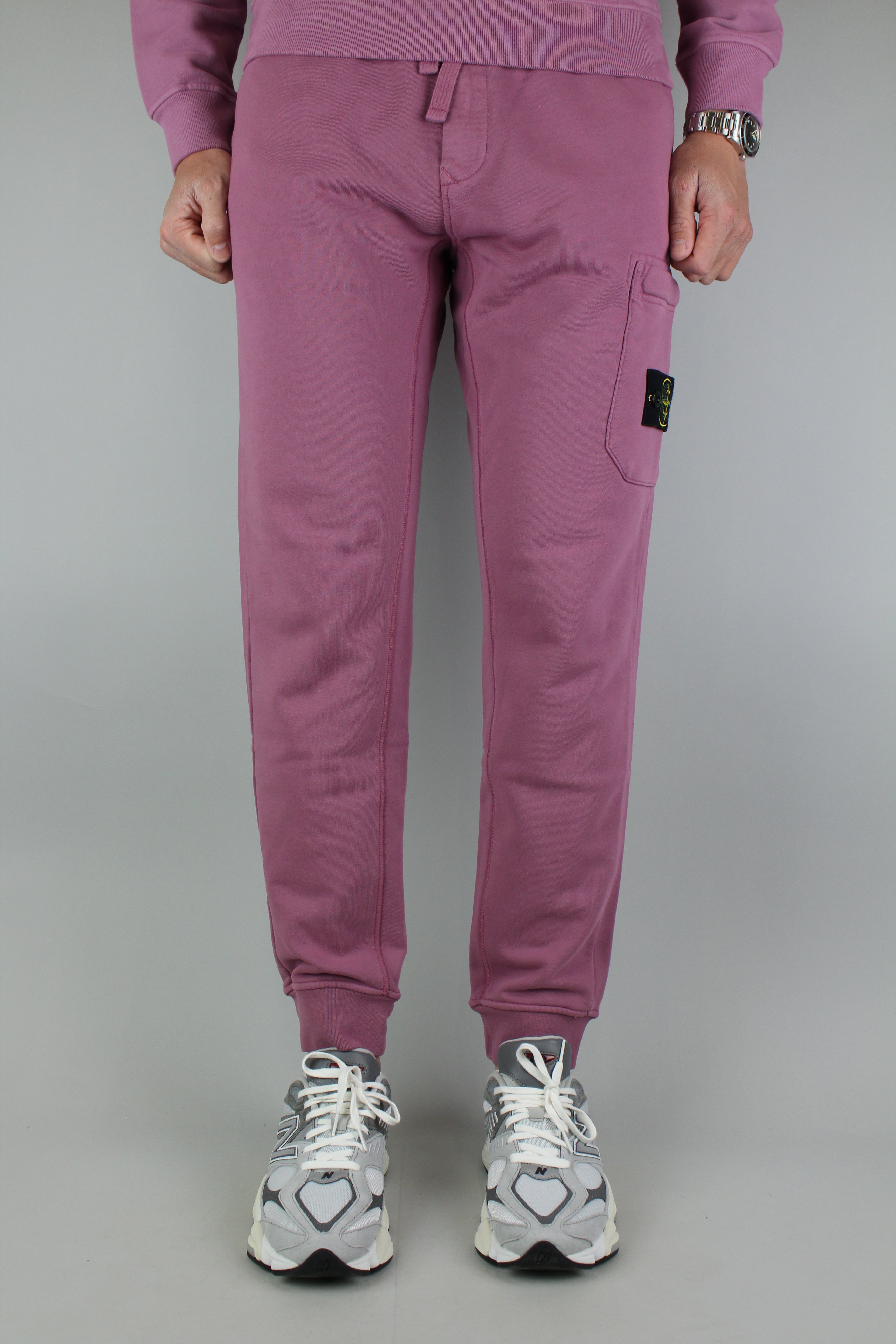 Stone Island Fleece Sweatpants 'Rose'-9517007896906-The Attic