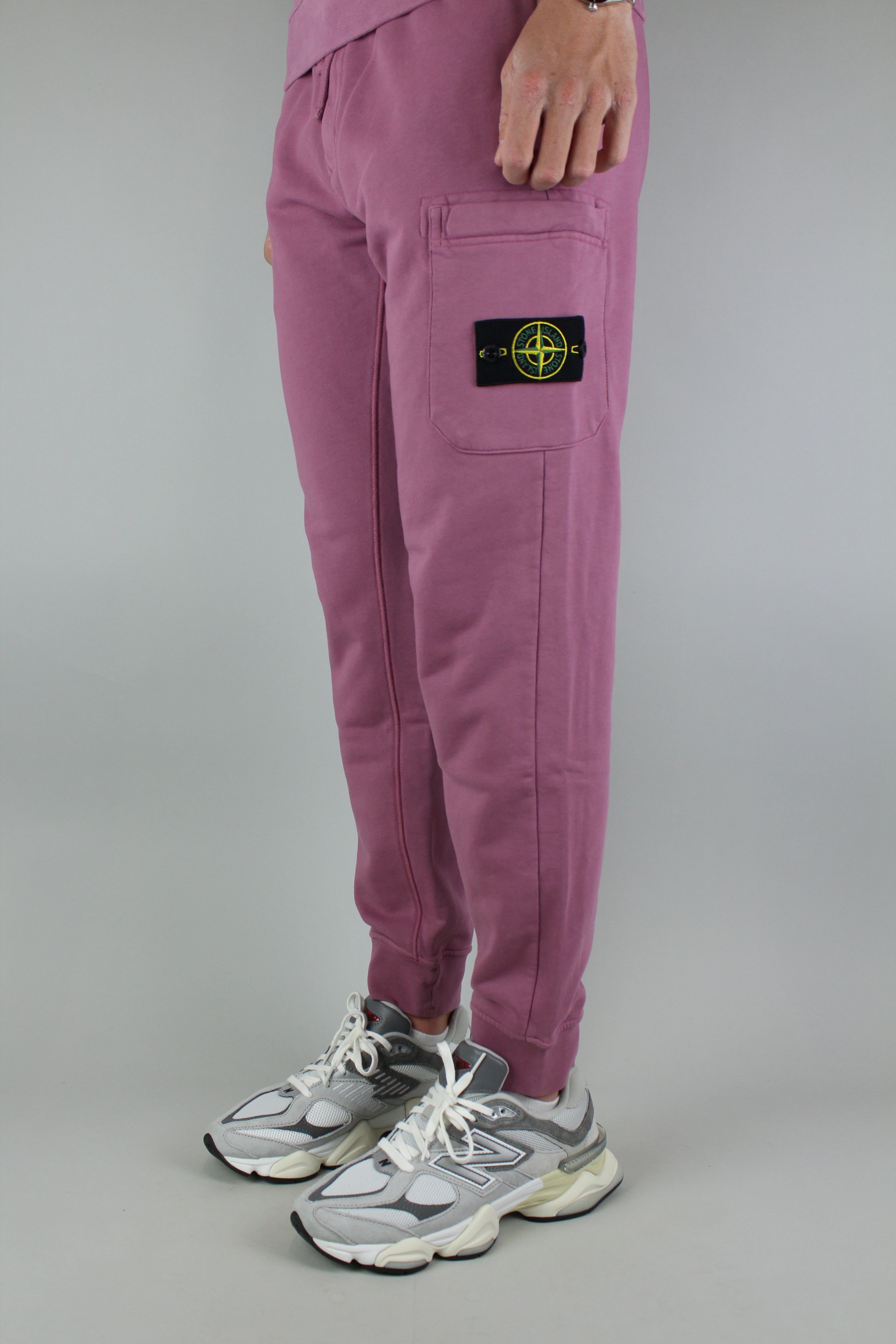 Stone Island Fleece Sweatpants 'Rose'-9517007896906-The Attic