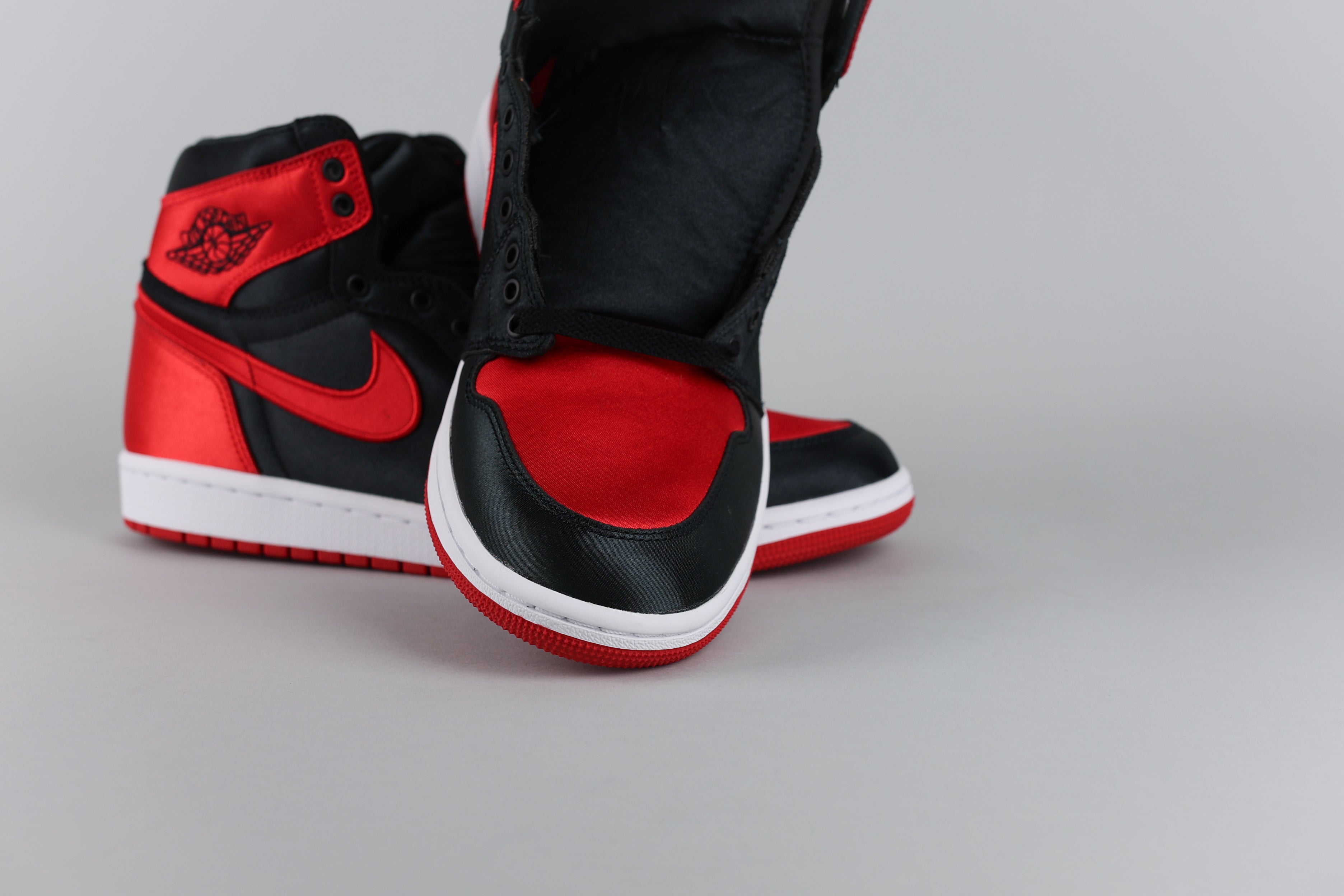 Jordan 1 Retro High OG Satin Bred (Womens) - Size 42 (ARCHIVE)-8751690973514-The Attic