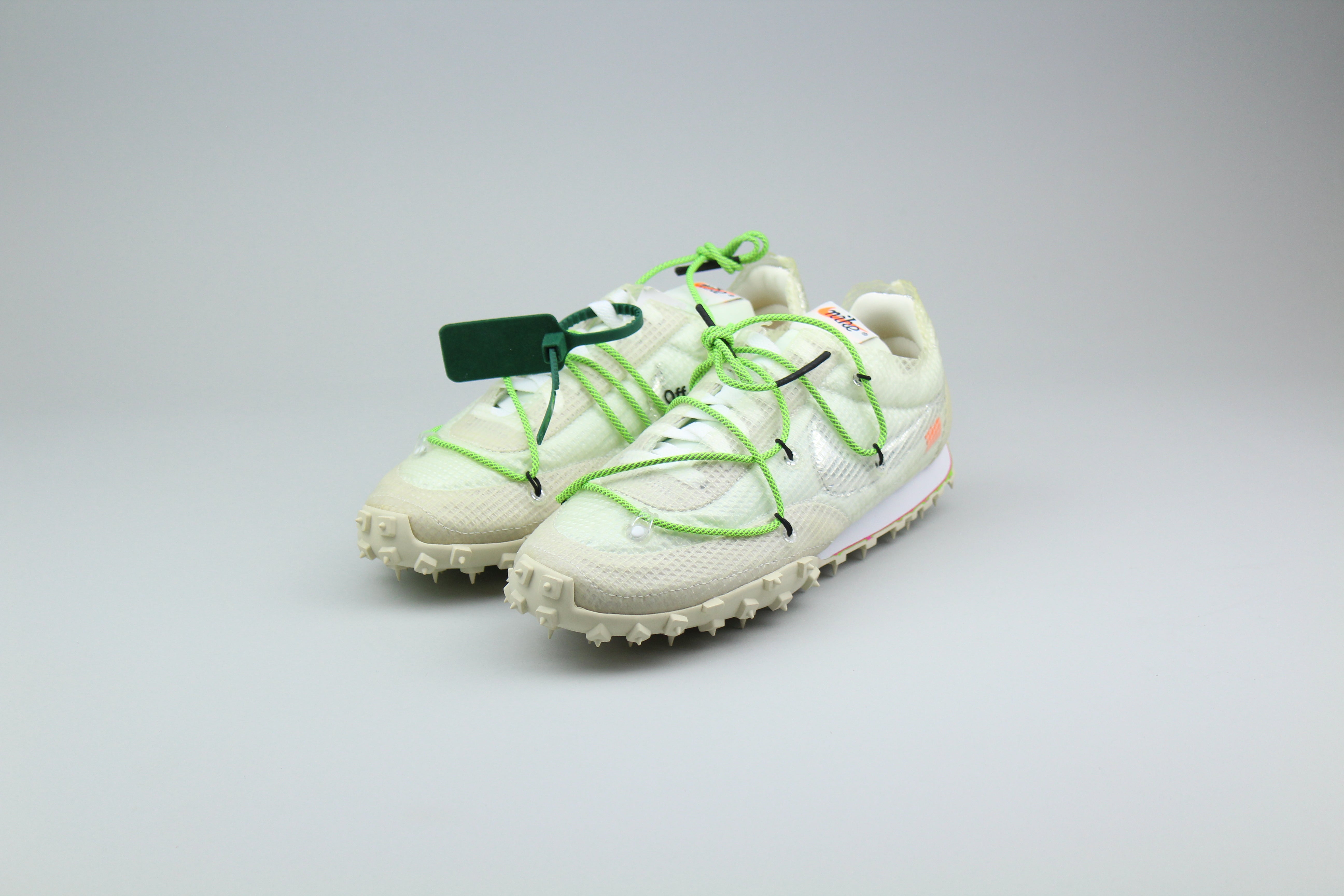 Off-White X Nike Waffle Racer SP 'White' - Size 42 (ARCHIVE)-9520181576010-The Attic