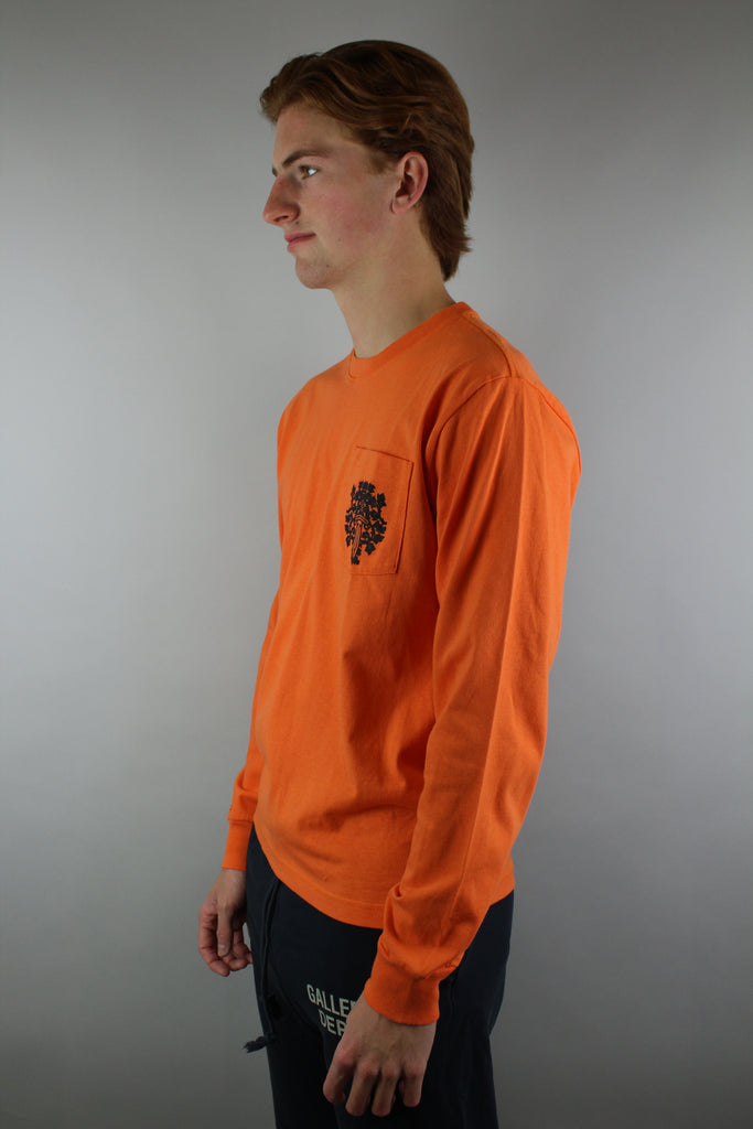 Chrome Hearts Vine Dagger Longsleeve T-Shirt 'Orange/Black' - Size M (ARCHIVE)-9568406143306-The Attic