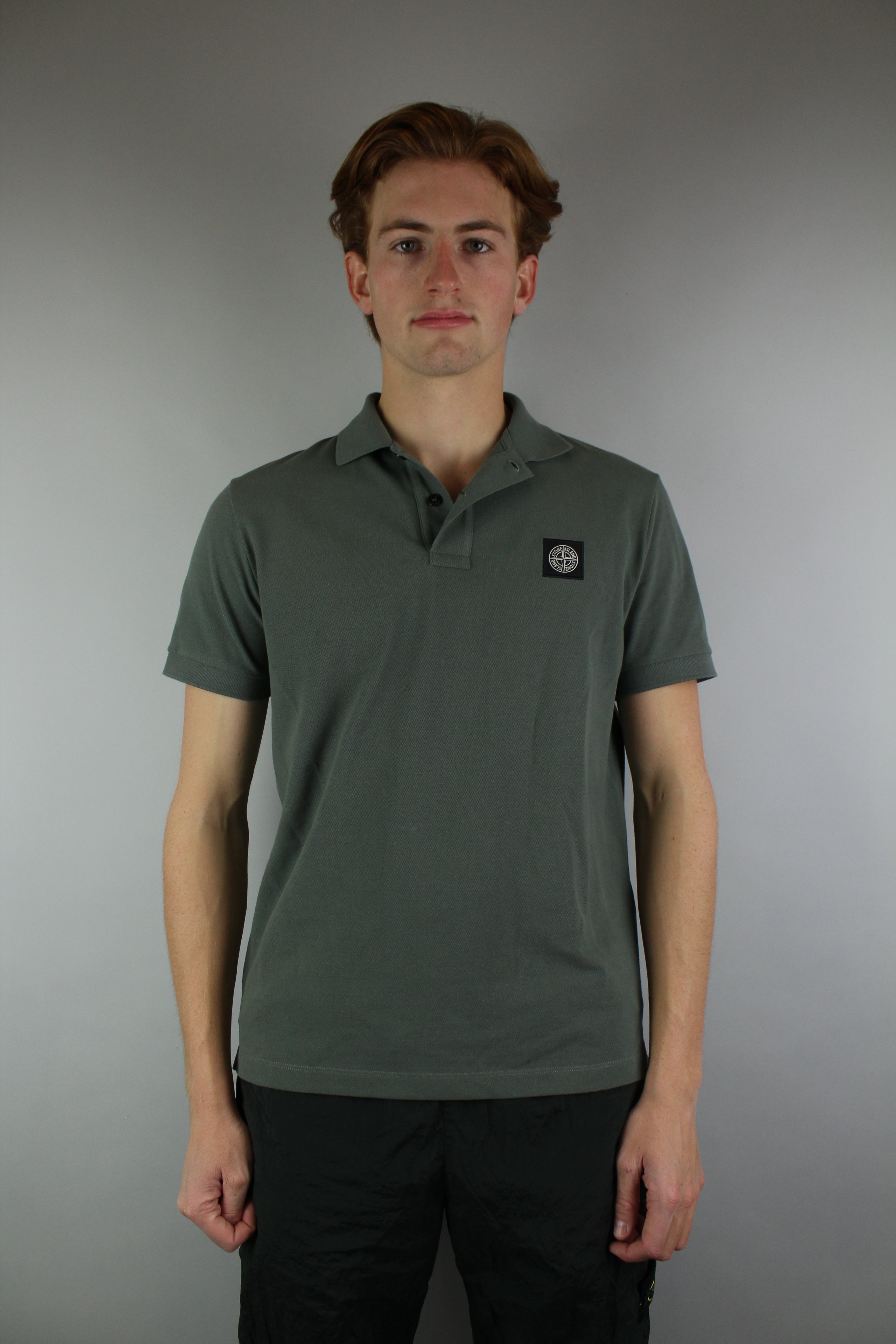 Stone Island Polo 'Green' (Slim Fit)-9601900740938-The Attic