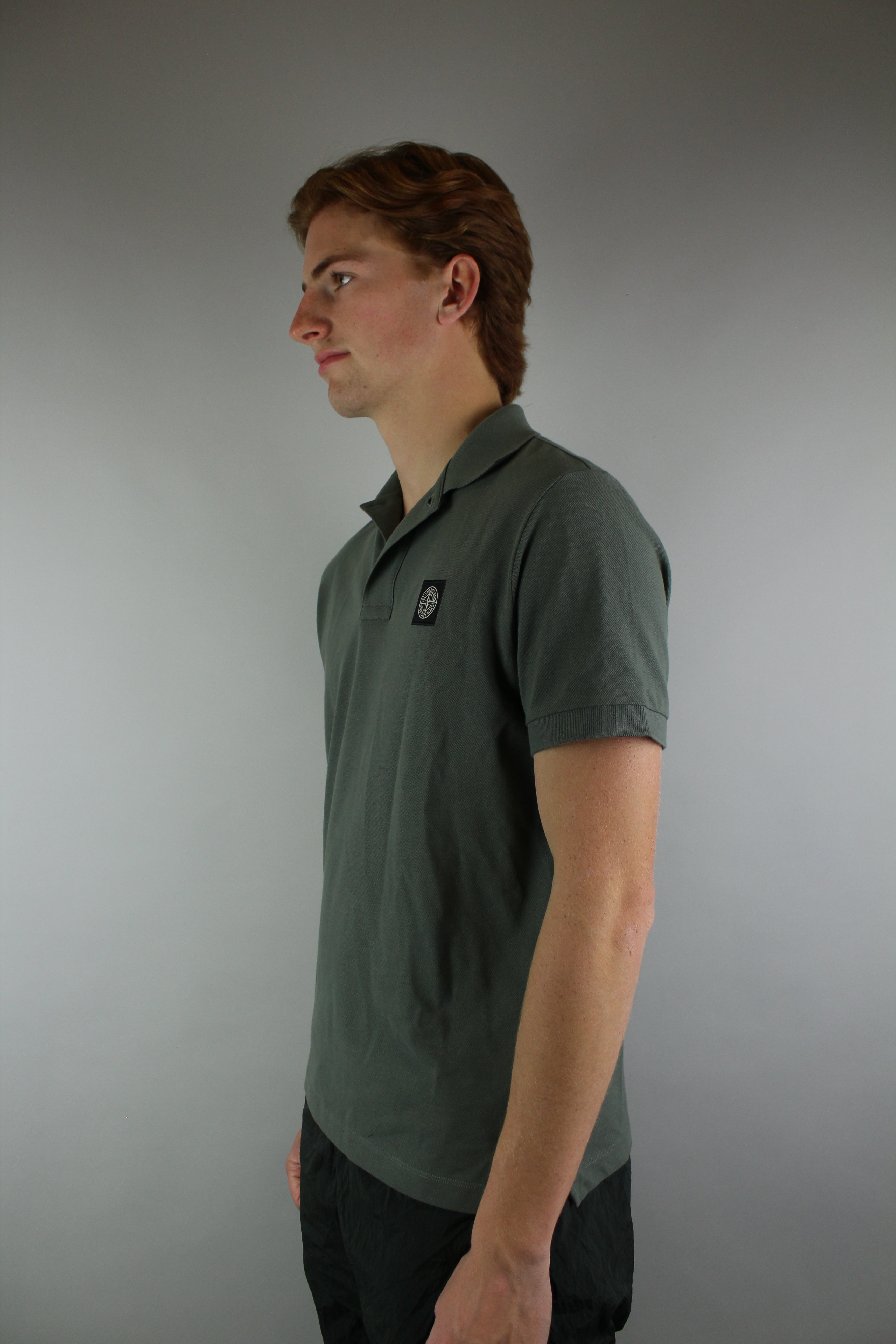 Stone Island Polo 'Green' (Slim Fit)-9601900740938-The Attic