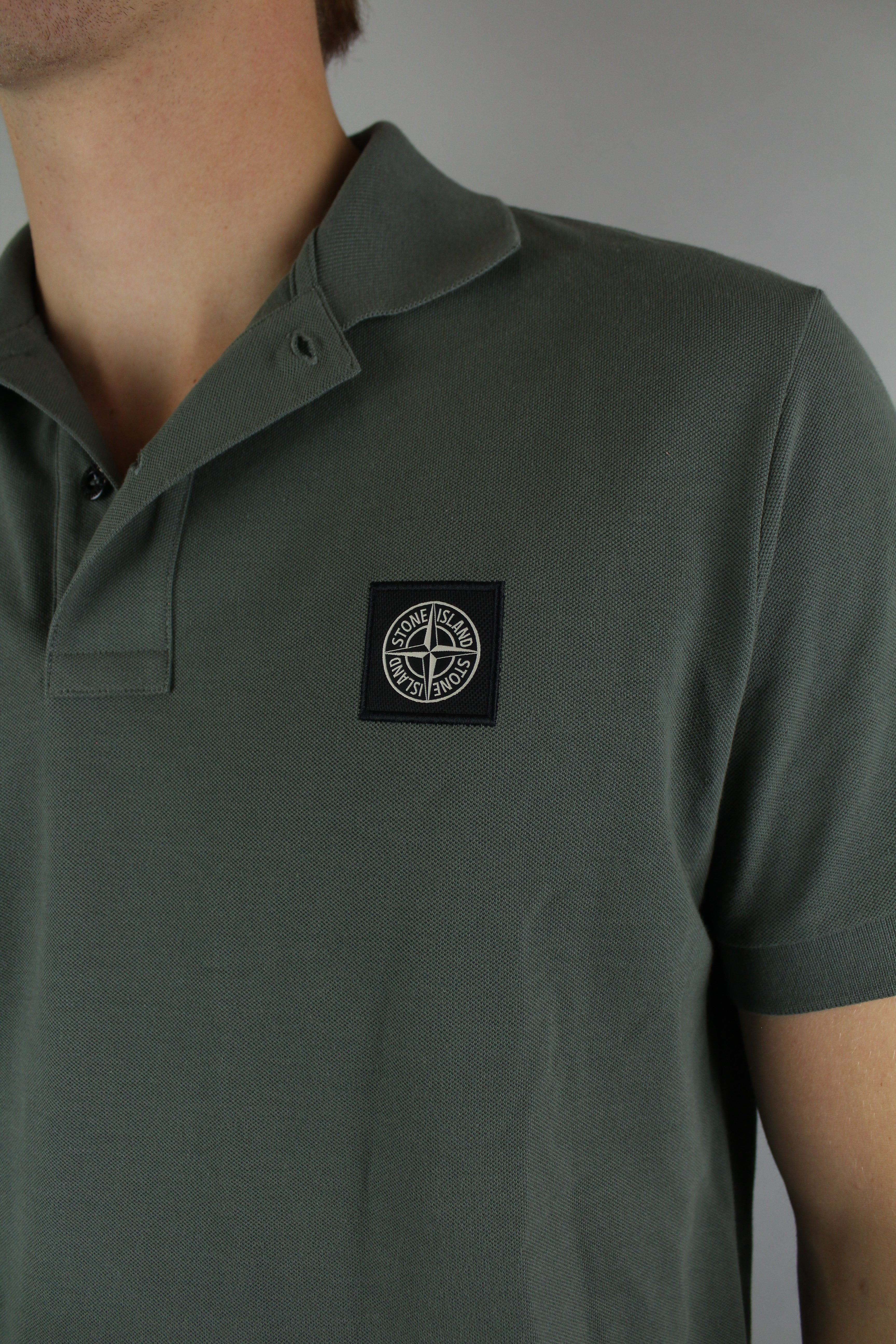 Stone Island Polo 'Green' (Slim Fit)-9601900740938-The Attic