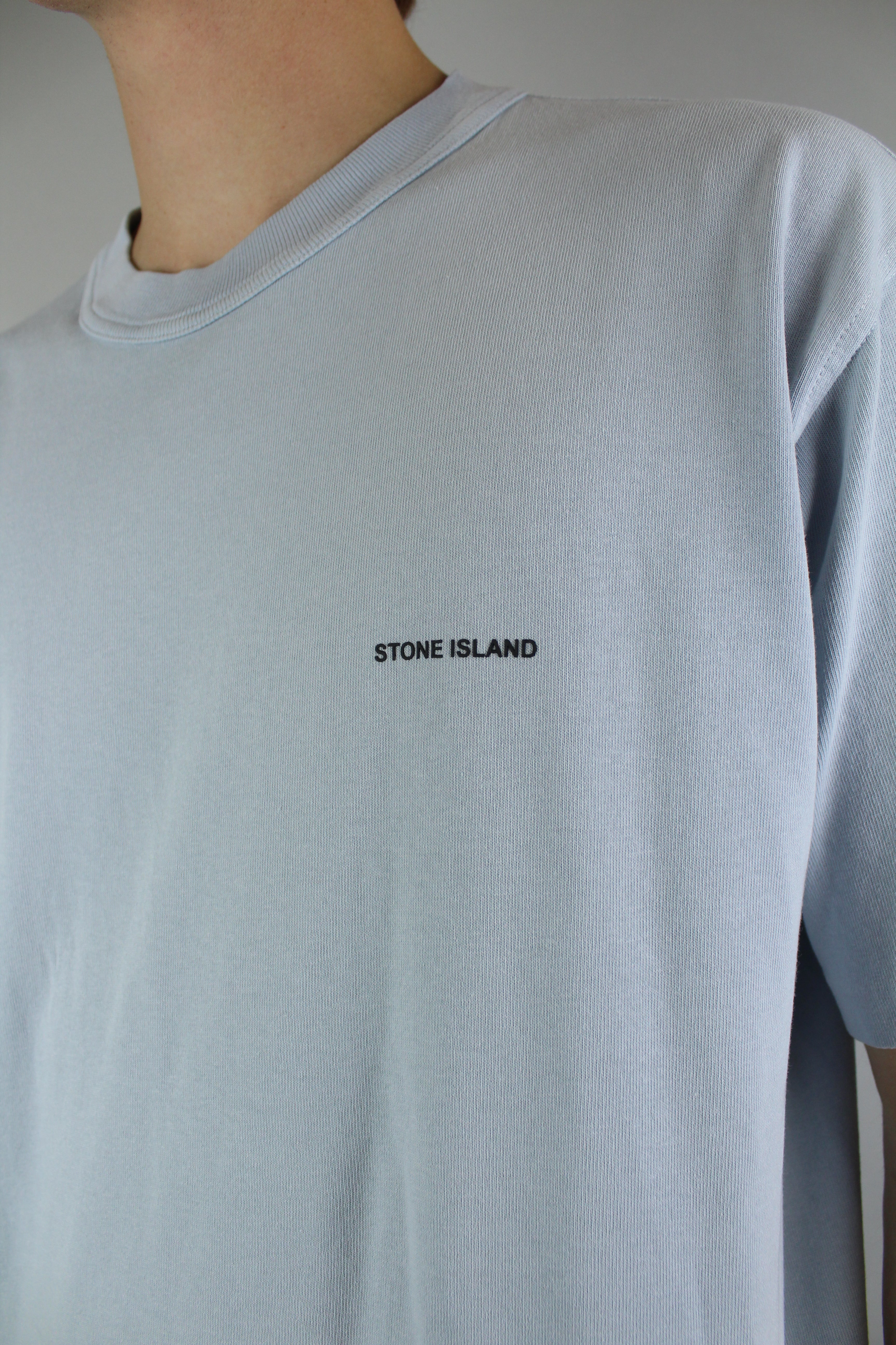 Stone Island Bonded T-shirt 'Sky Blue'-9601837891914-The Attic