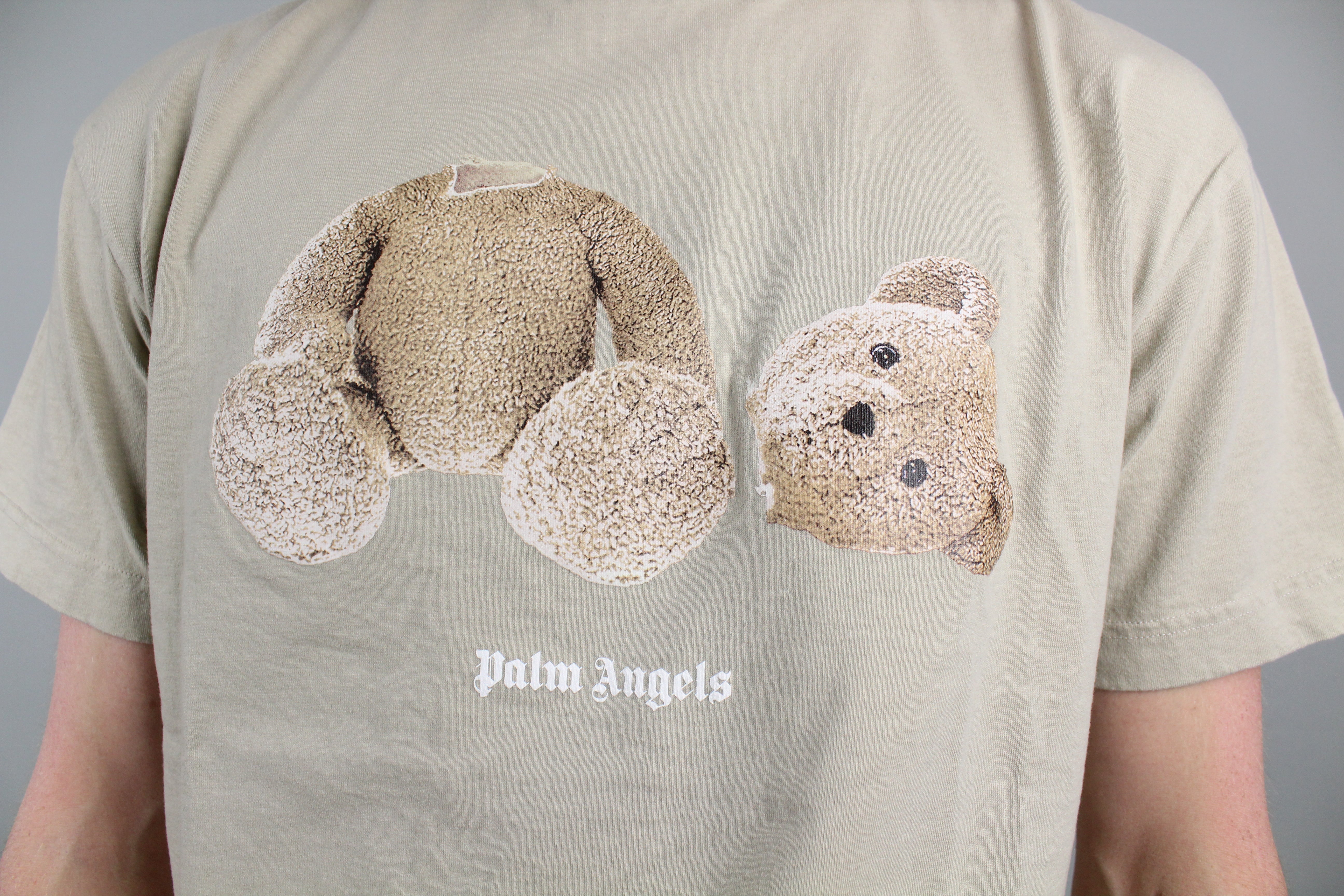 Palm Angels Bear T-Shirt (Beige) – The Attic
