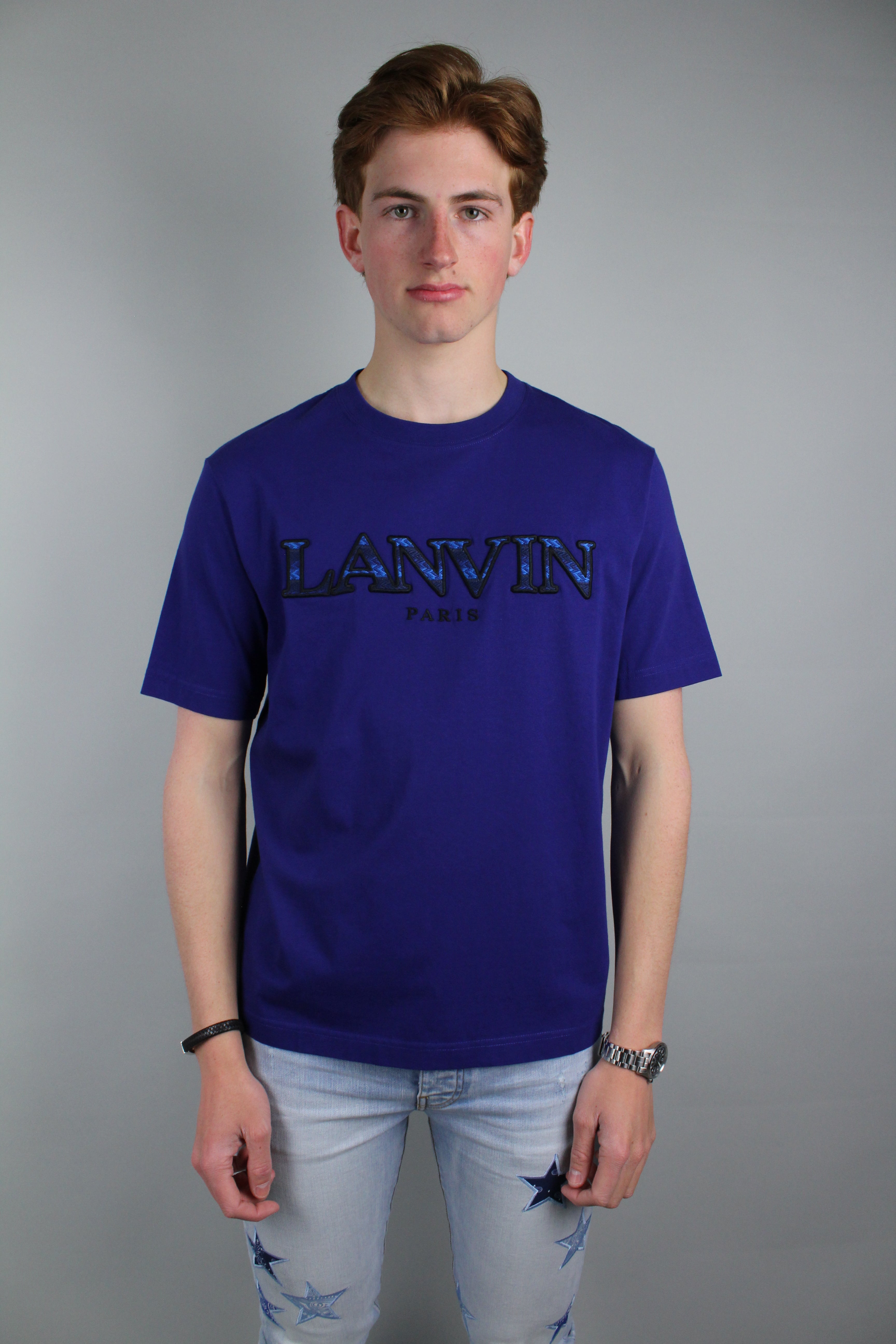 Lanvin Curb T-Shirt 'Majorelle Blue'-8398249001290-The Attic