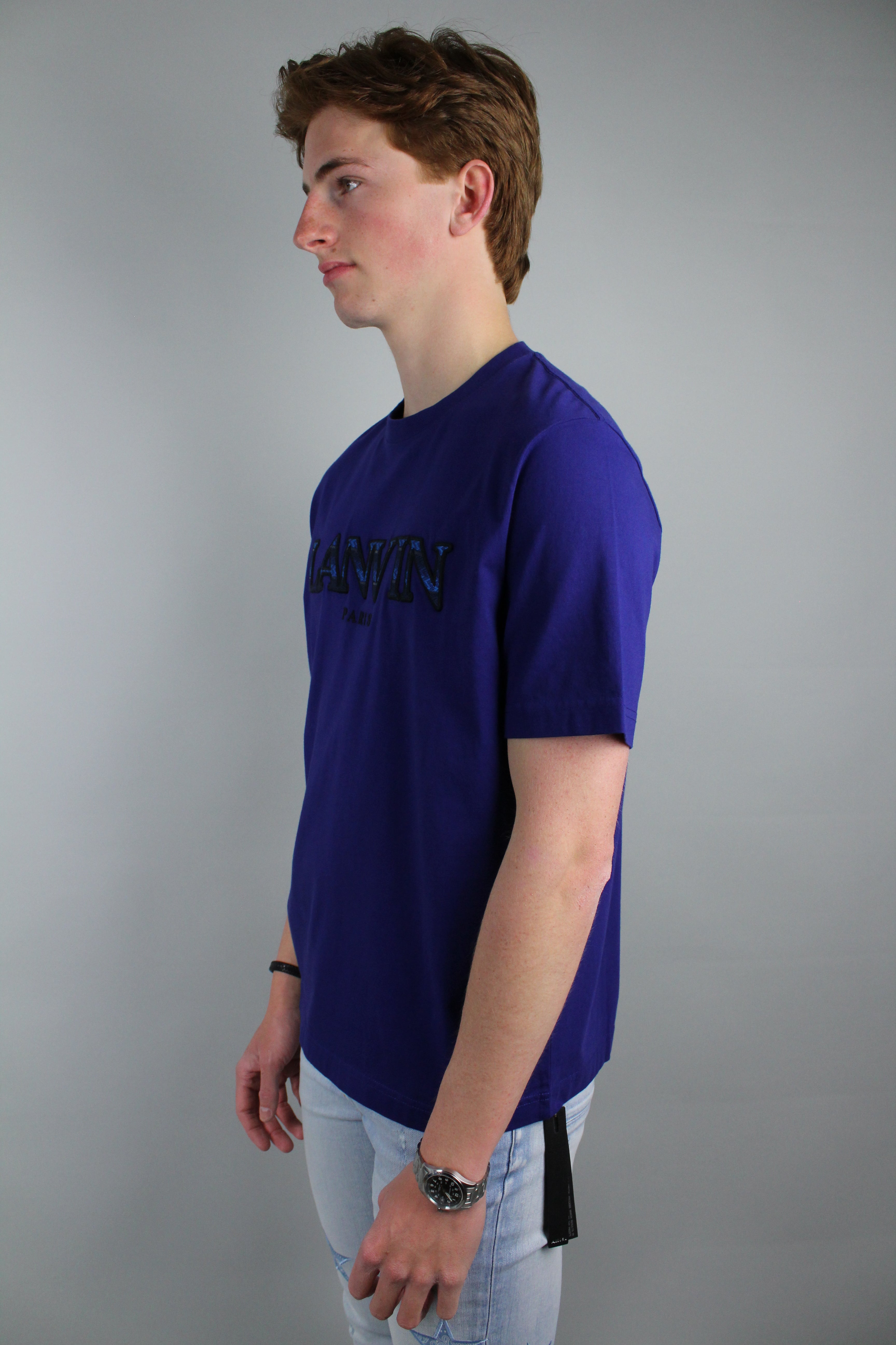 Lanvin Curb T-Shirt 'Majorelle Blue'-8398249001290-The Attic