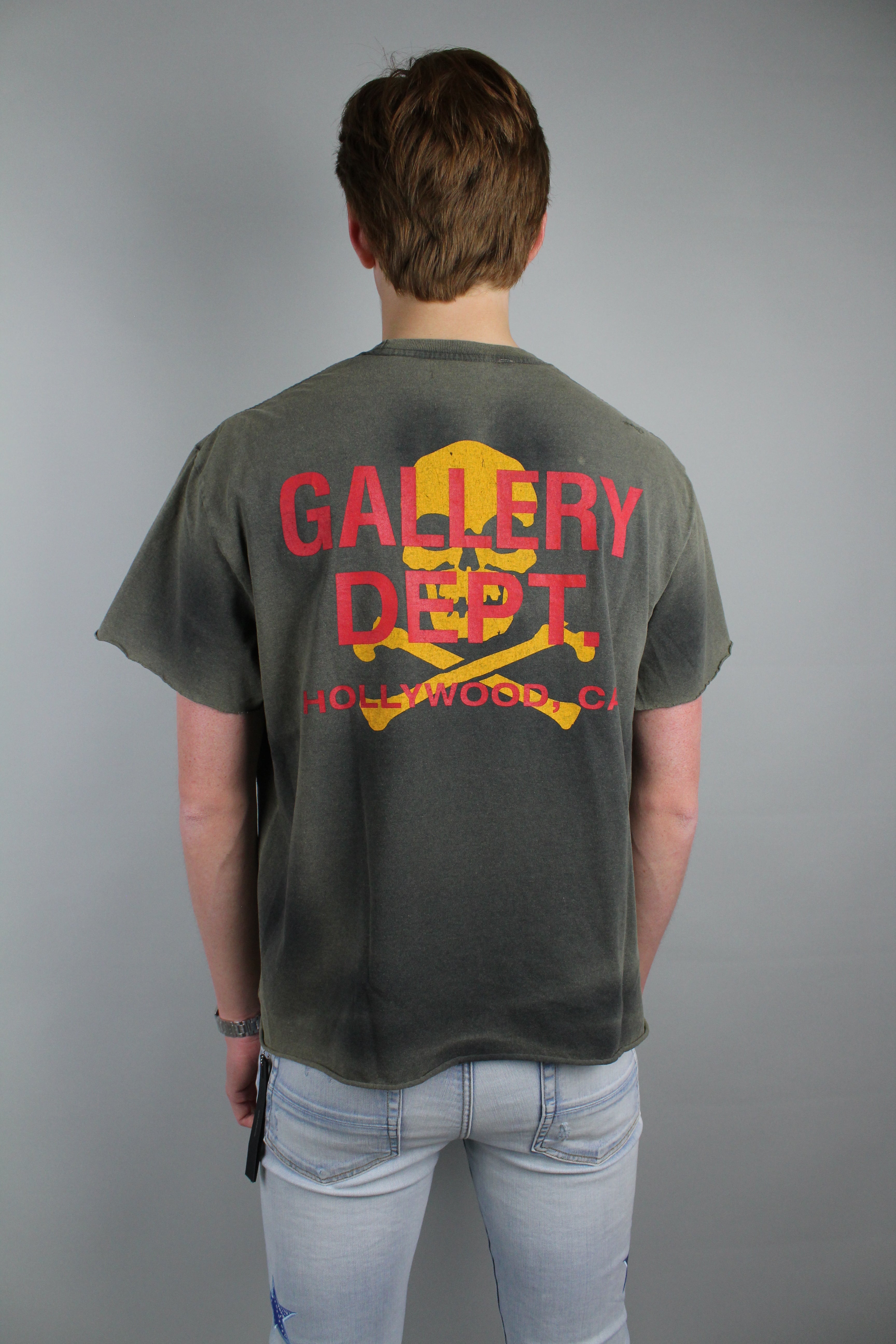 Gallery Dept. Pirate Zip T-Shirt 'Aged Black'-8747011047754-The Attic