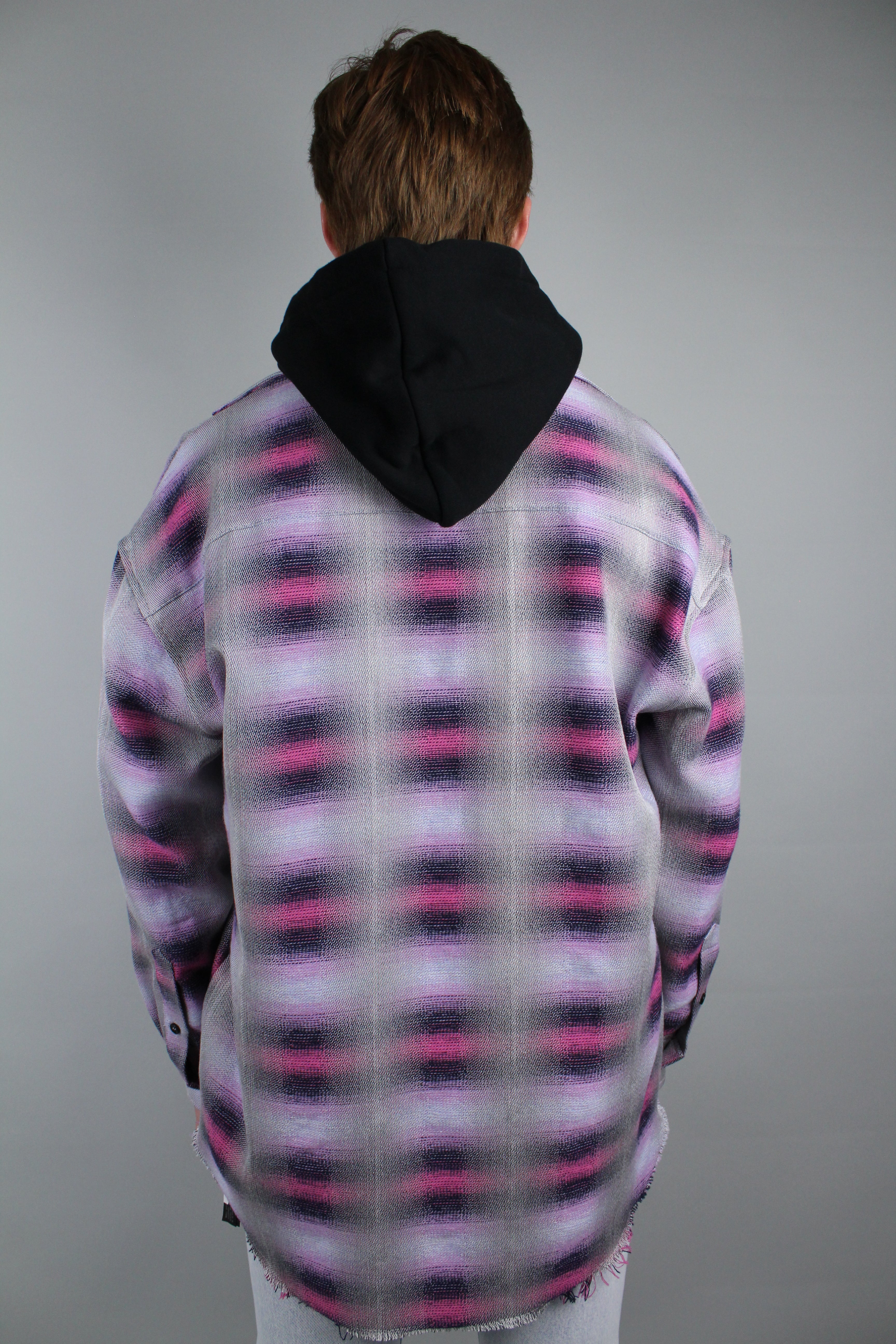 Amiri Oversized Flannel (Purple/Pink)-7739547648150-The Attic