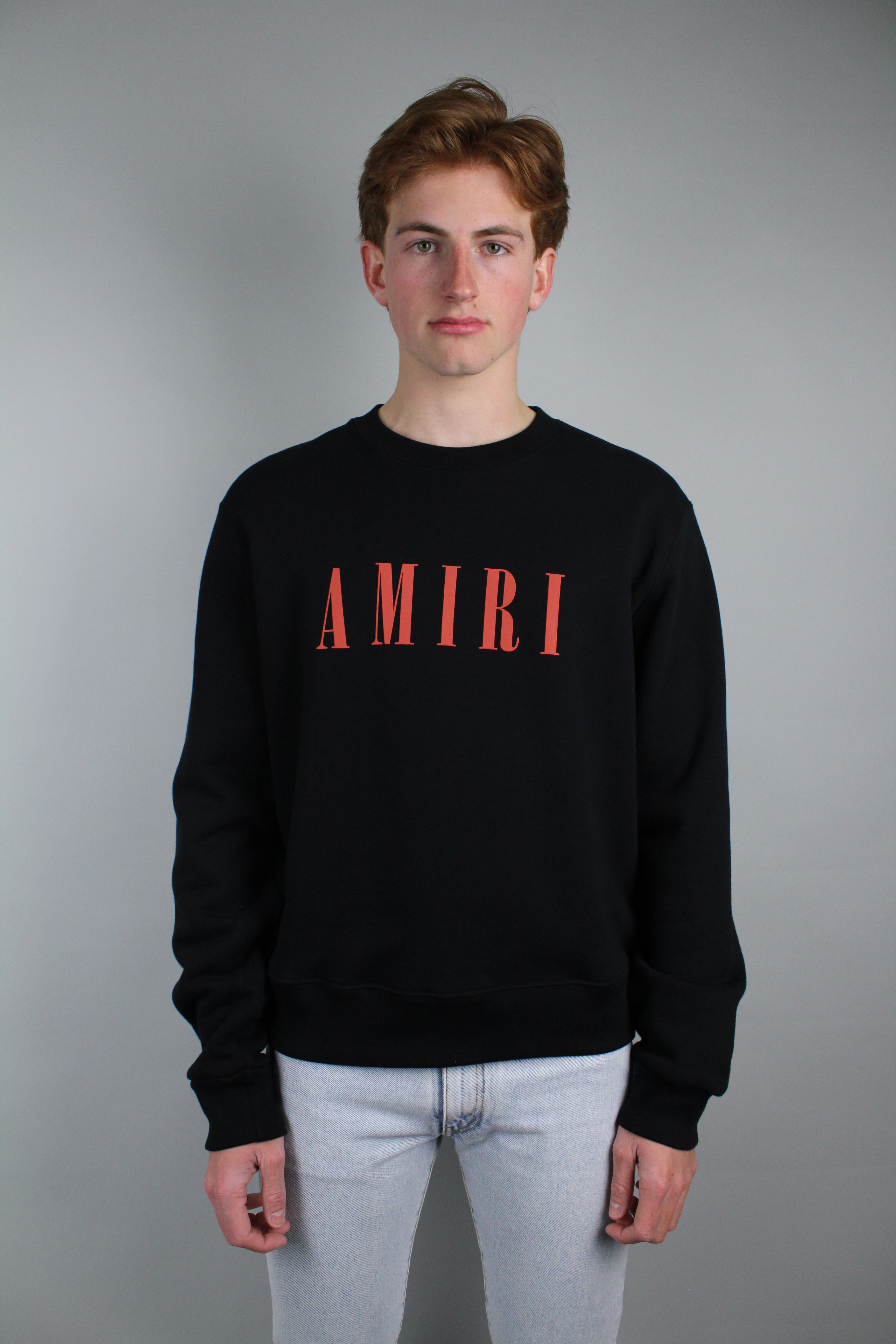 Amiri Core Logo Crewneck 'Black'-7629272645782-The Attic