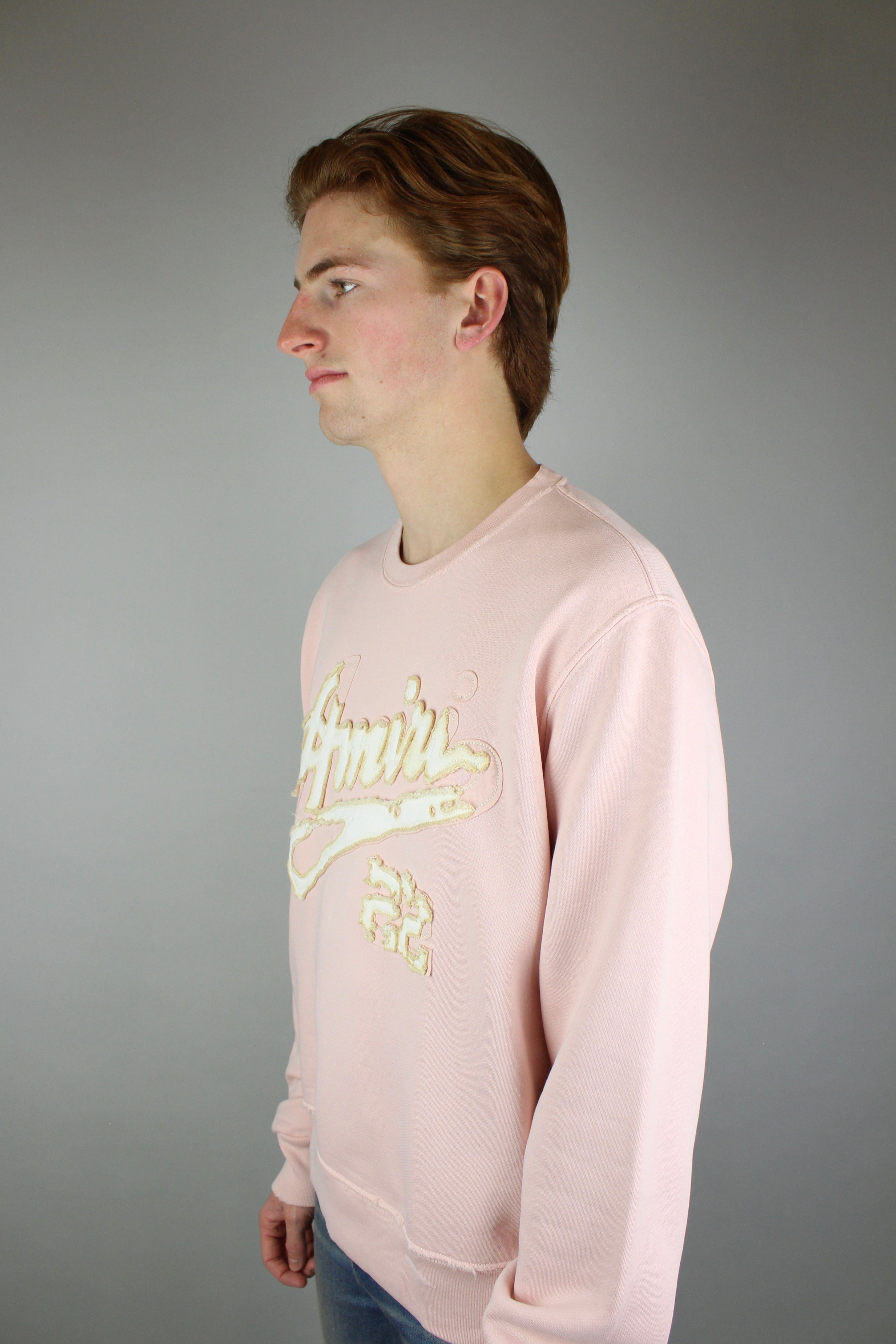 Amiri 22 Crewneck 'Pink'-9620434813258-The Attic