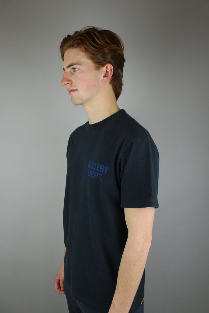 Gallery Dept. Souvenir Tee 'Washed Black'-9621131329866-The Attic